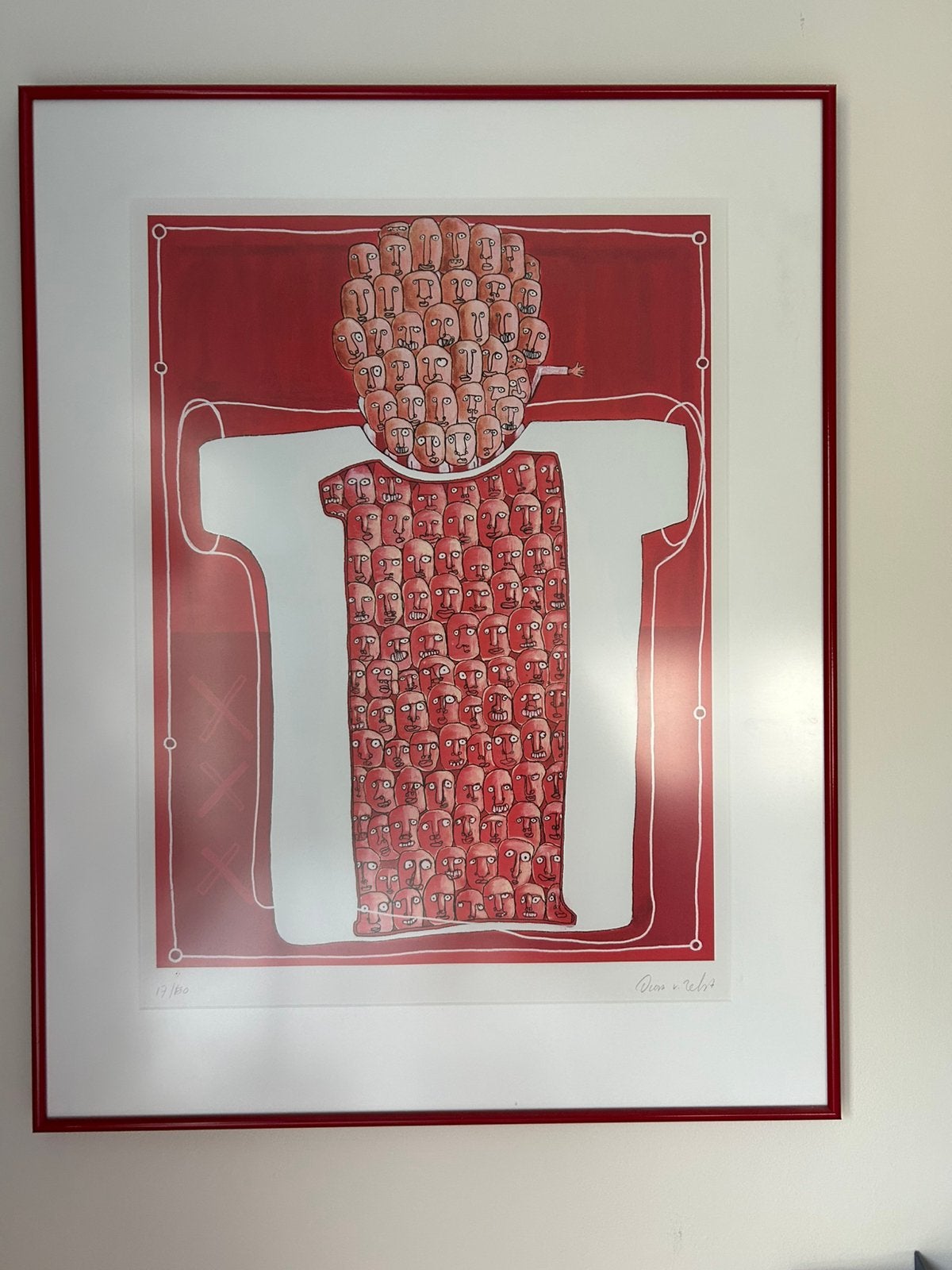 Ajax poster met lijst, Ophalen