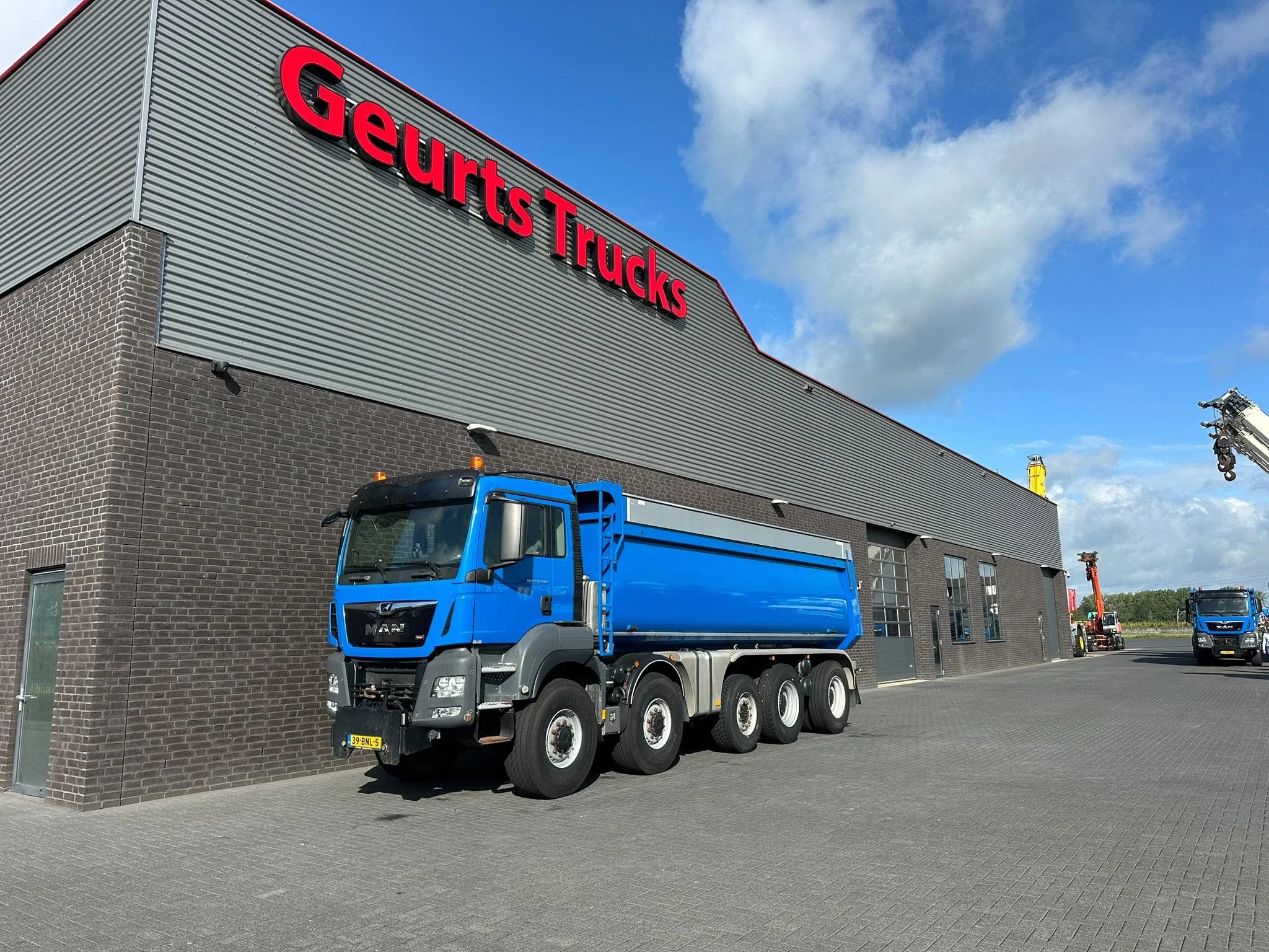 MAN TGS 50.500 10X8 BLH WSA KIPPER MET AFDEKKLEPPEN, Euro 6, Blauw, MAN, Bedrijf
