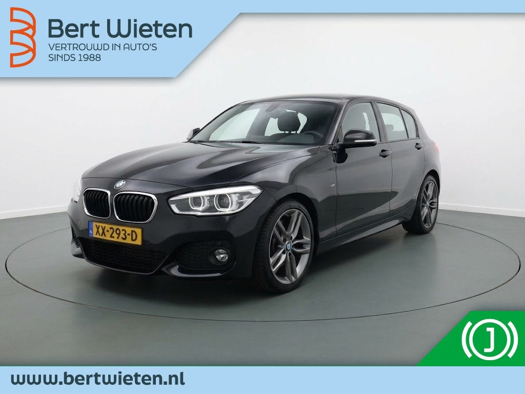 BMW 1-serie 116i M Sport Edition | Geen import | Leer | Spor, Auto's, 1-Serie, Dealer onderhouden, Achterwielaandrijving, Zwart