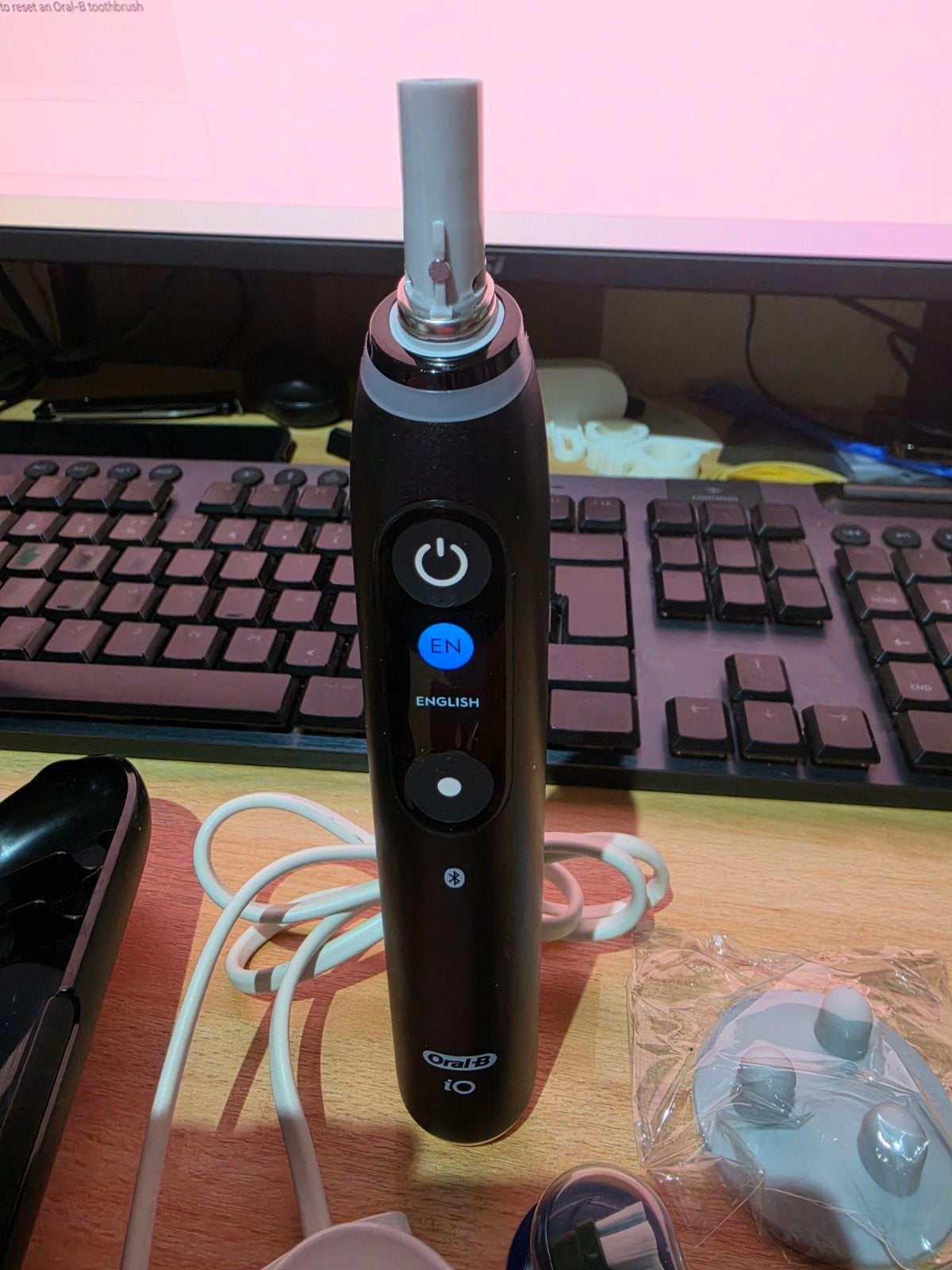 Braun Oral-B IO6 Zwart Electrische tandenborstel, Ophalen of Verzenden, Zo goed als nieuw, Tandenborstel
