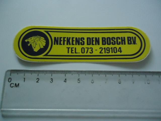sticker oud Peugeot NEFKENS Den bosch dealer autobedrijf, Verzamelen, Stickers, Verzenden, Zo goed als nieuw, Bedrijf of Vereniging