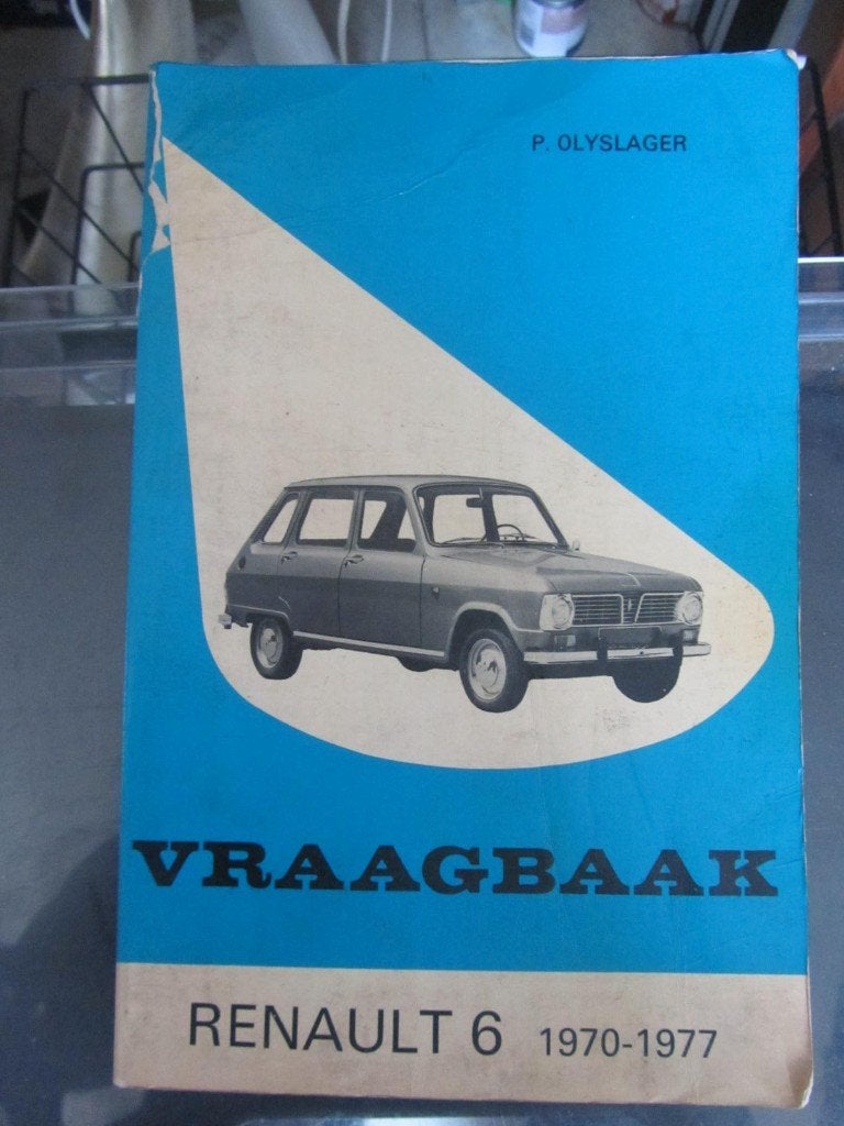 vraagbaak  RENAULT  6     1970 -  1976, Ophalen of Verzenden