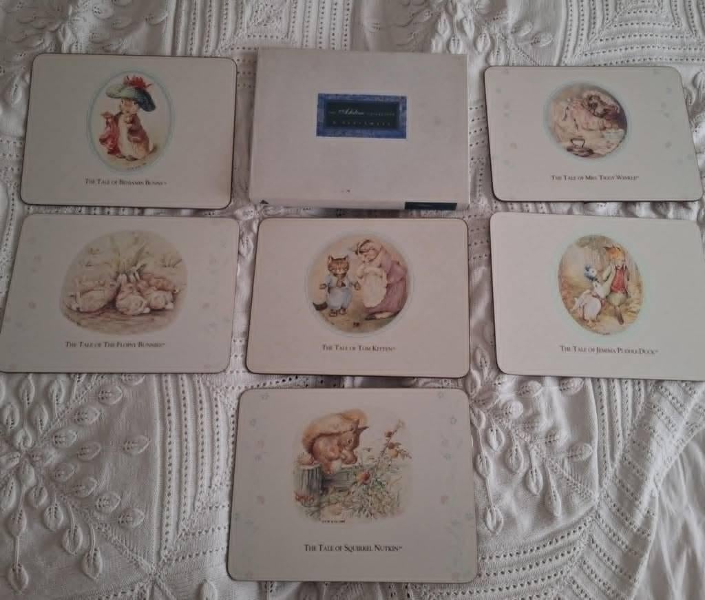 Beatrix Potter placemat 6x, Ophalen of Verzenden, Zo goed als nieuw, Overig