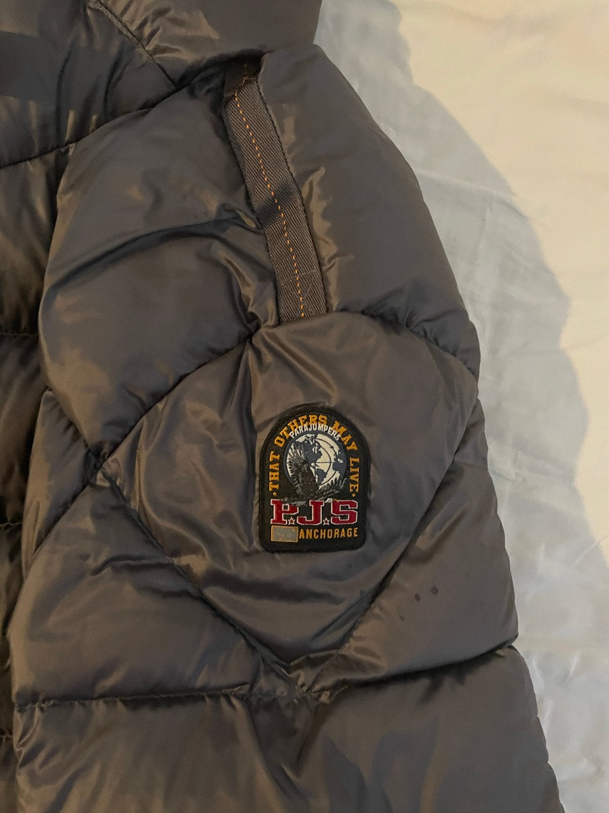 Parajumpers Sheen donsjas maat L - Zo goed als nieuw, Ophalen of Verzenden, Zo goed als nieuw, Maat 52/54 (L), Grijs