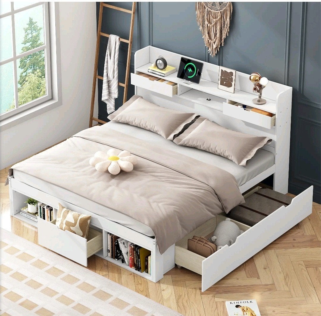 2 persoons bed 180x200 (218,5), Ophalen, Gebruikt, Tweepersoons, 180 cm