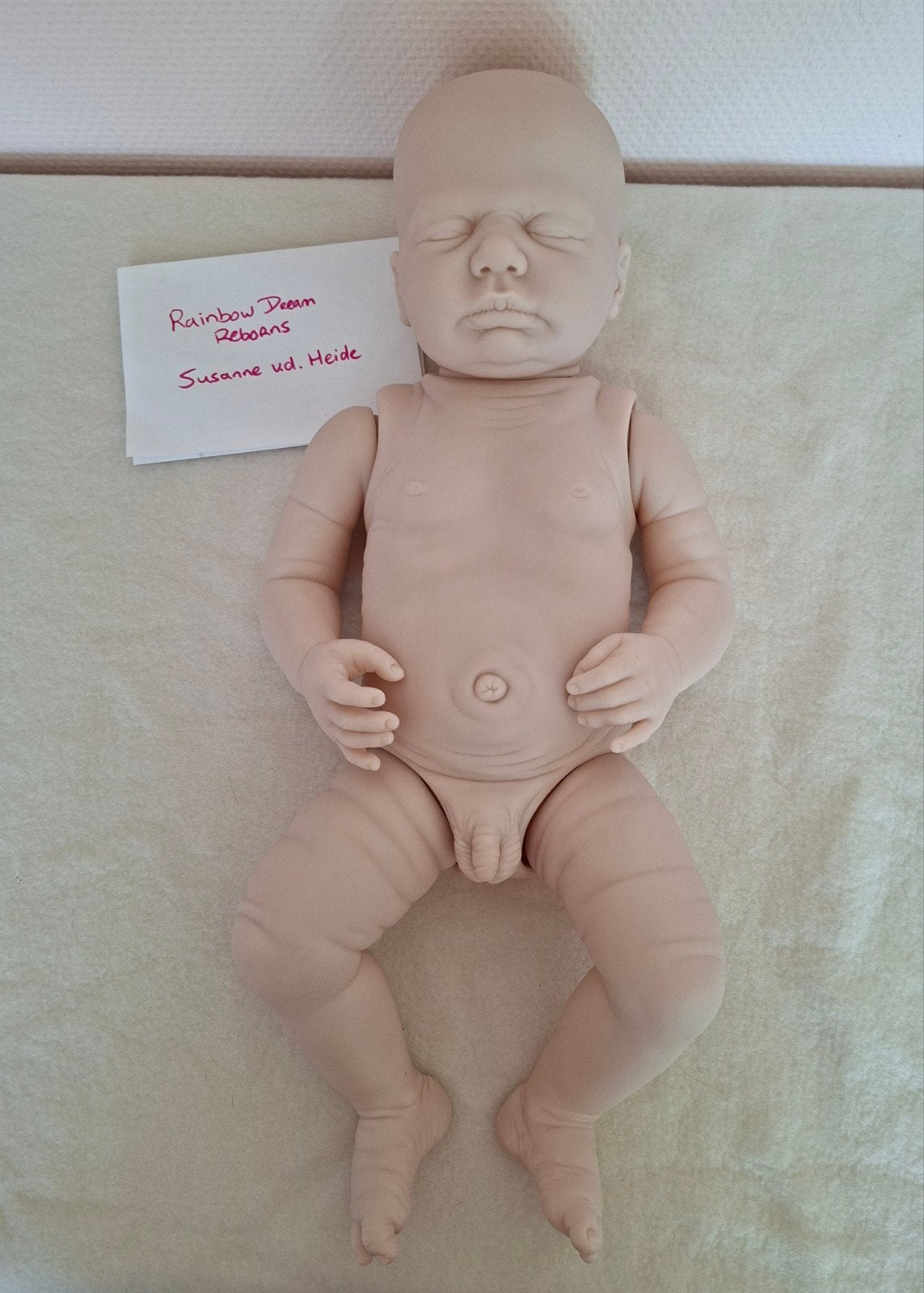 Reborn kit Harper Boy, Ophalen of Verzenden, Nieuw, Babypop, Levensecht of Reborn