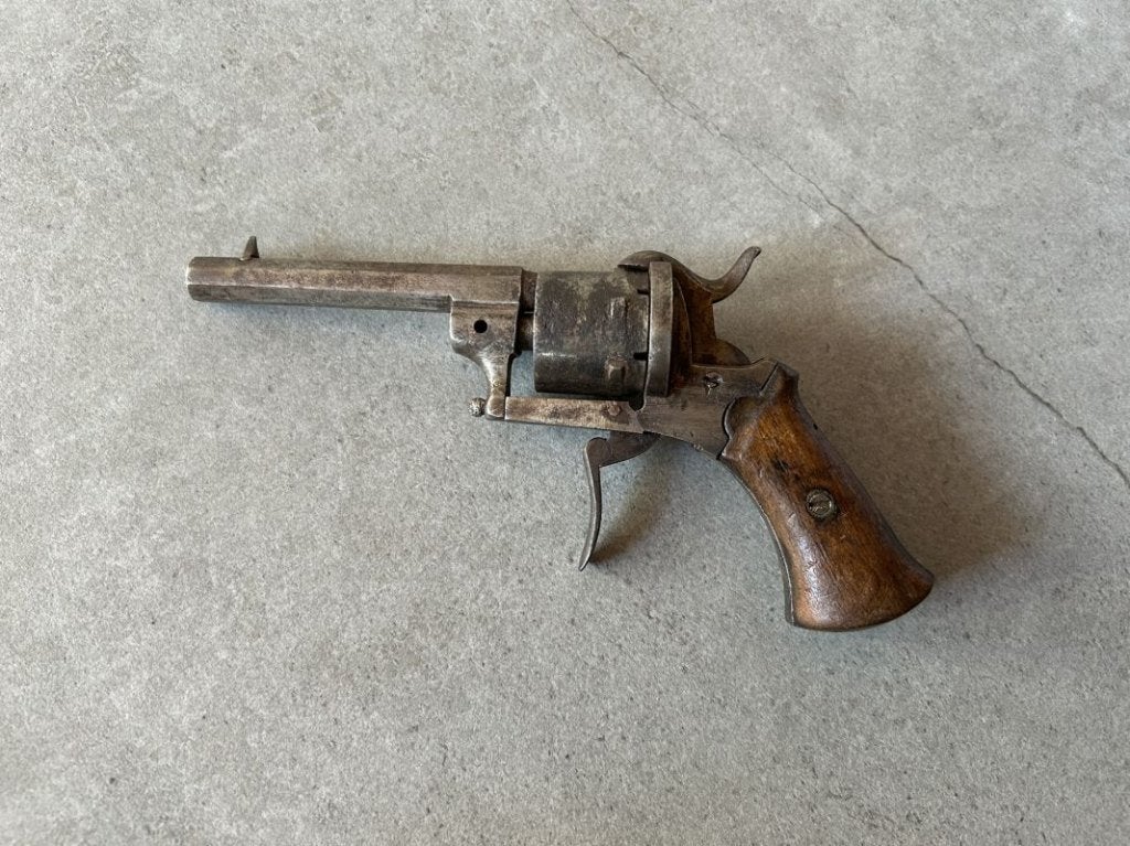 Klein Lefaucheux penvuur revolvertje - onklaar, Ophalen of Verzenden
