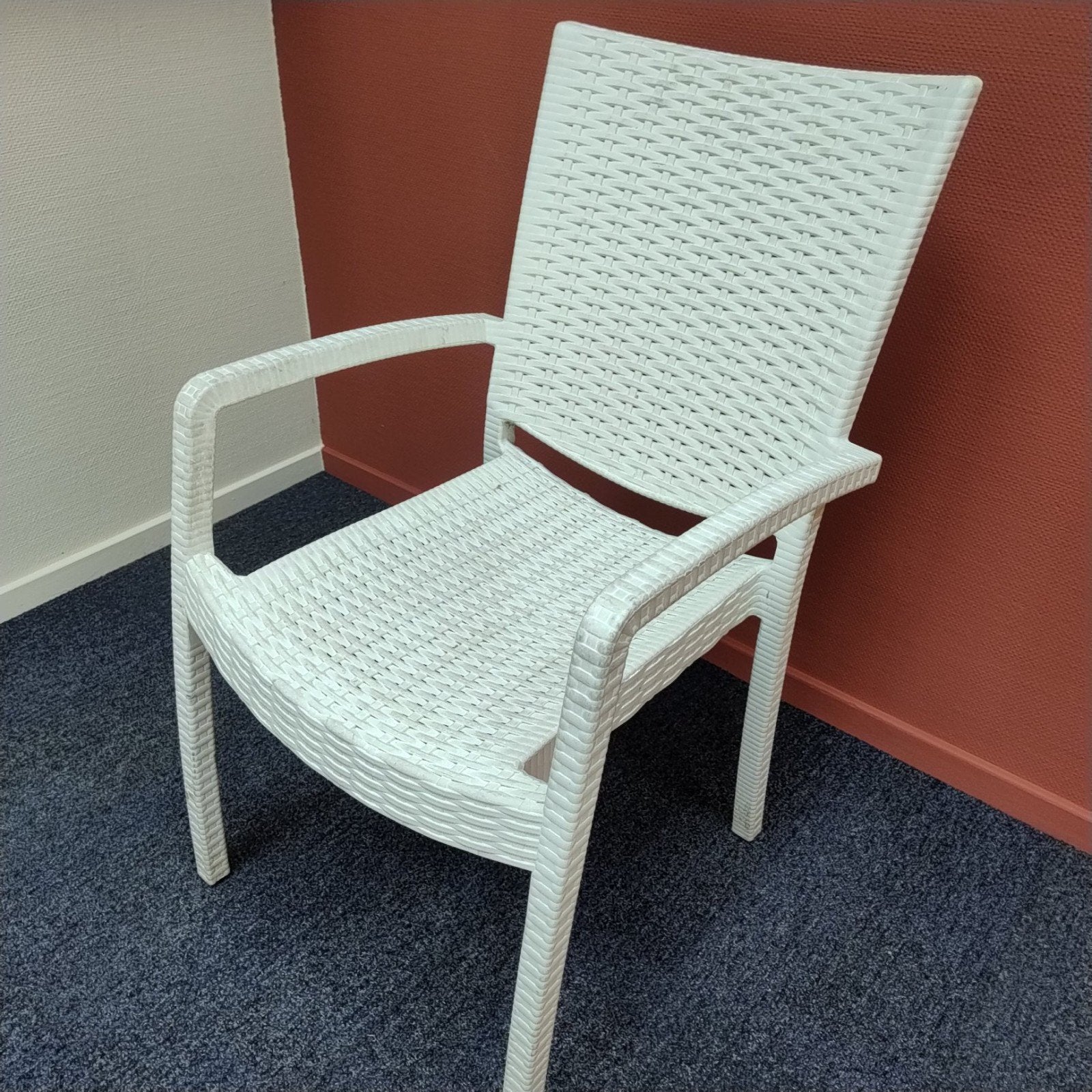 IKEA INNAMO tuinstoel - duurzaam kunststof - Stapelbaar (4x), Tuin en Terras, Tuinstoelen, Ophalen, Kunststof, Stapelbaar