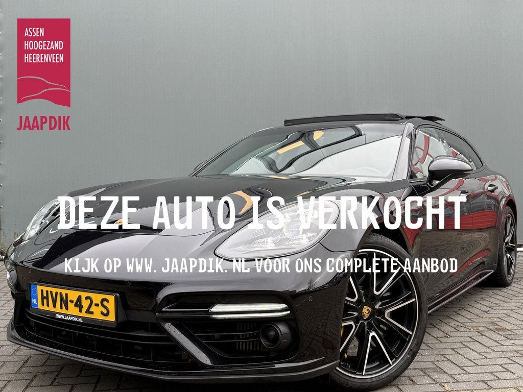 Porsche Panamera Sport Turismo BWJ 2018 4.0 Turbo 680 PK S E, Auto's, Automaat, Gebruikt, Zwart, Leder