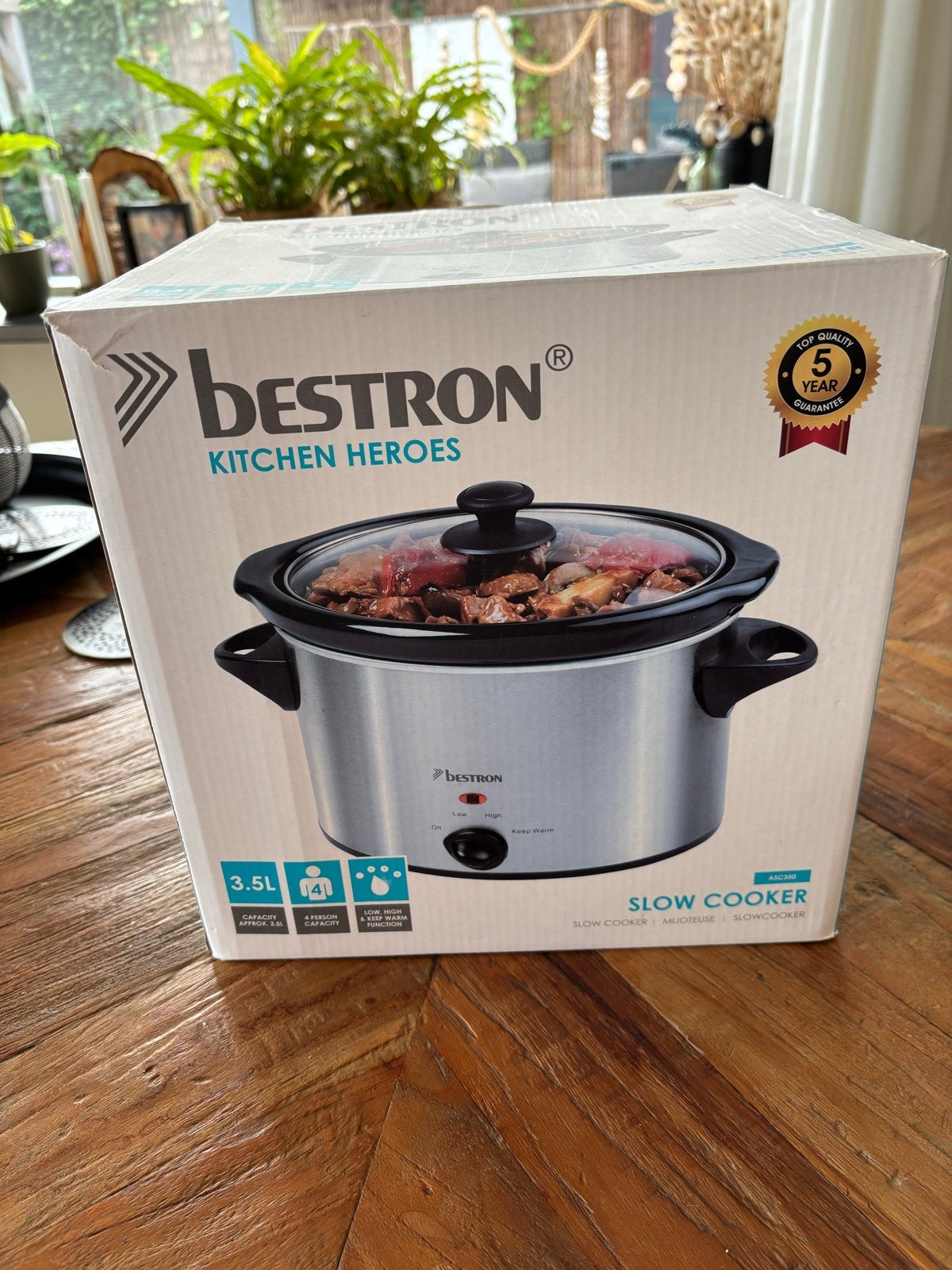 Bestron Slowcooker 3,5L, Ophalen of Verzenden, Zo goed als nieuw