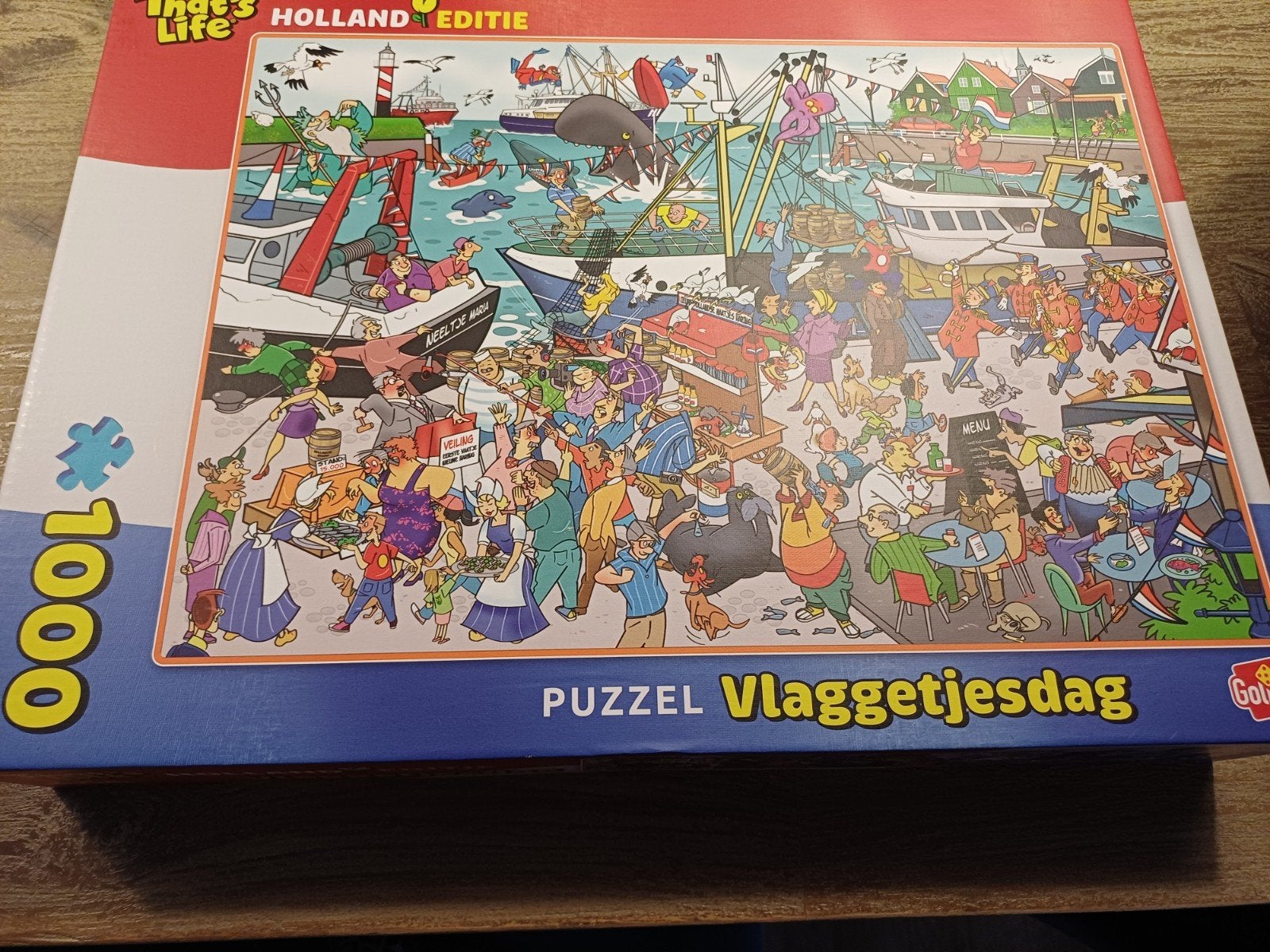 Thats life holland editie, vlaggetjesdag, Ophalen of Verzenden, 500 t/m 1500 stukjes, Zo goed als nieuw, Legpuzzel