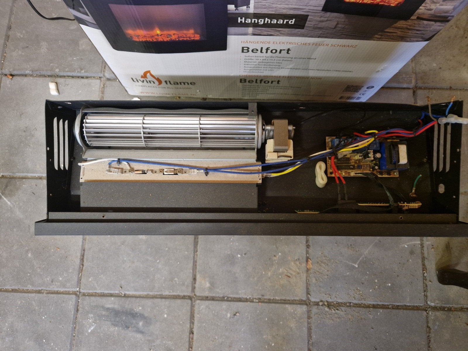 Elektrische haard voor de handige doe het zelver, Ophalen, Vrijstaande haard, Elektrische haard
