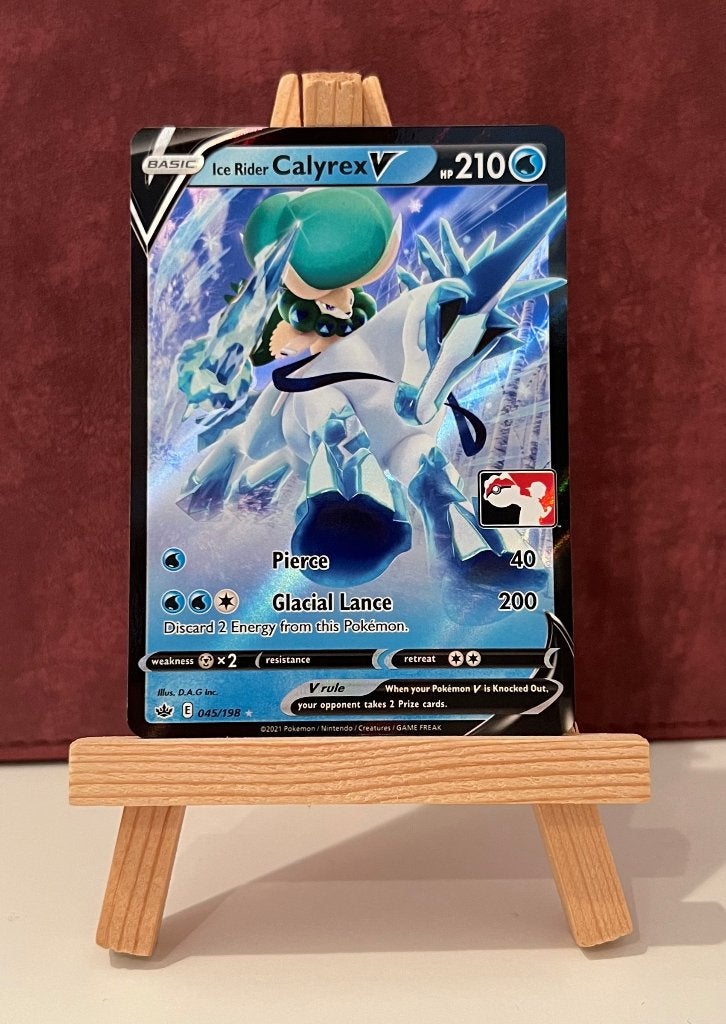 Ice Rider Calyrex V 045-198 Chilling Reign Pokémon Kaart, Ophalen of Verzenden, Nieuw, Losse kaart