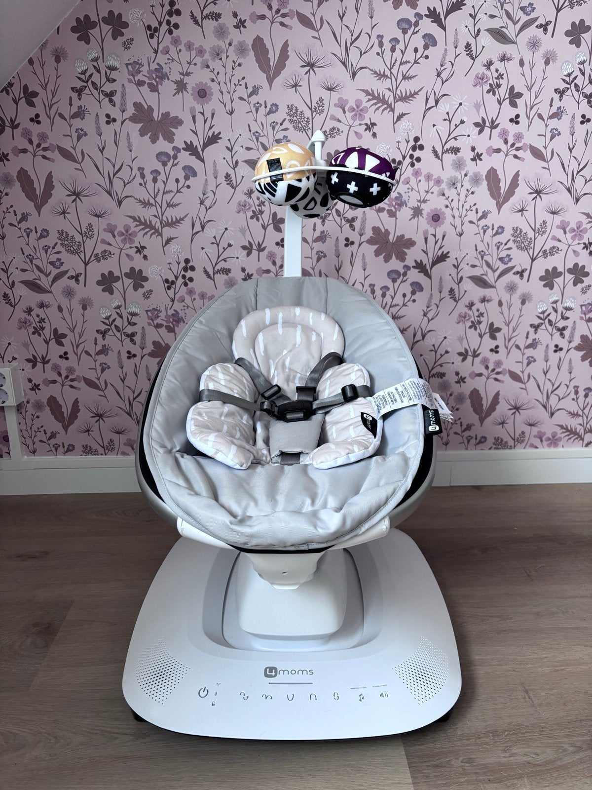 4moms MamaRoo Schommelstoel + Newborn Nestje - Z.G.A.N., Schommelstoel, Ophalen, Overige merken, Met gordel(s) of riempje(s)