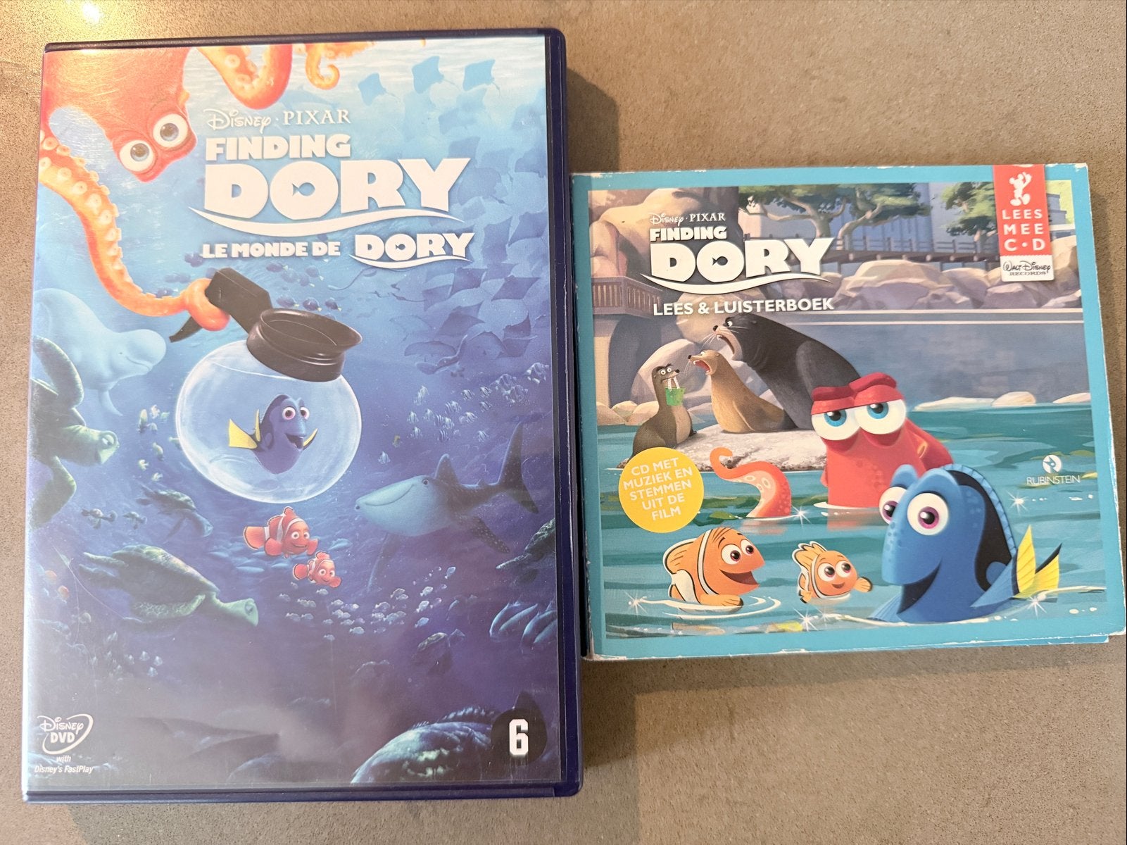 Finding Dory DVD + Lees- & Luisterboek, Animatie, Alle leeftijden, Nederlands, Zo goed als nieuw
