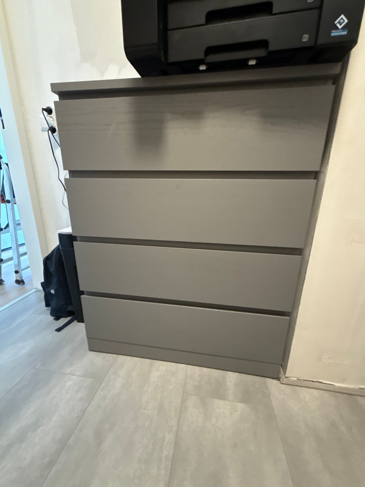 IKEA ladekast met 4 lades - Grijs, Huis en Inrichting, Ophalen, Gebruikt, 100 tot 150 cm, 50 tot 100 cm
