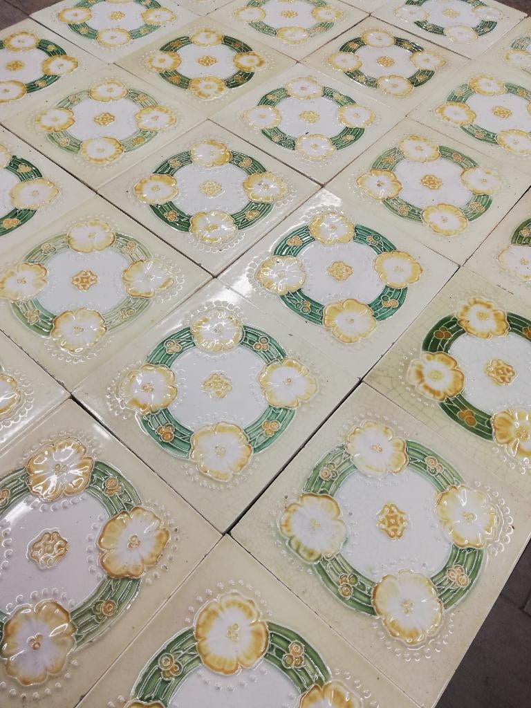 76x92cm art nouveau / jugendstil wandtegels (30+4)