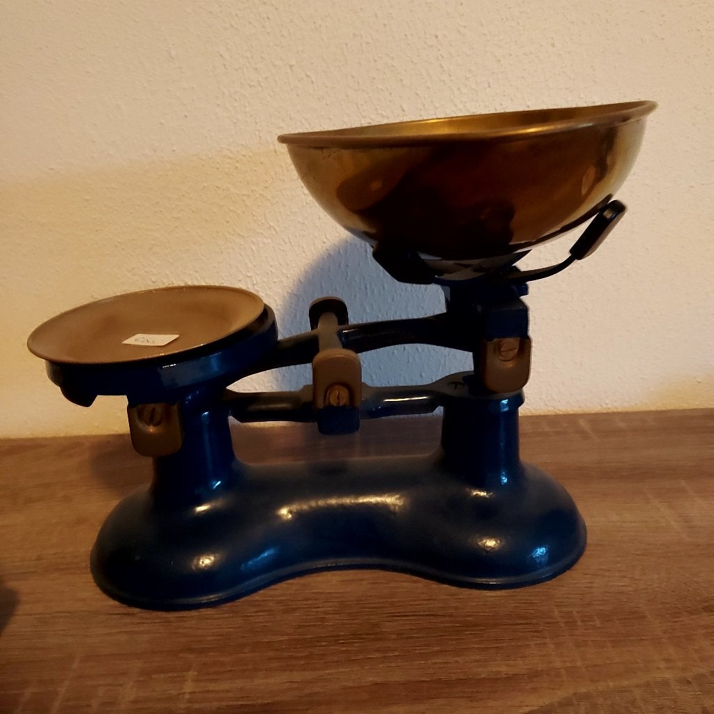 Oude weegschaal, Analoog, Ophalen of Verzenden, Personenweegschaal, 500 gram of grover