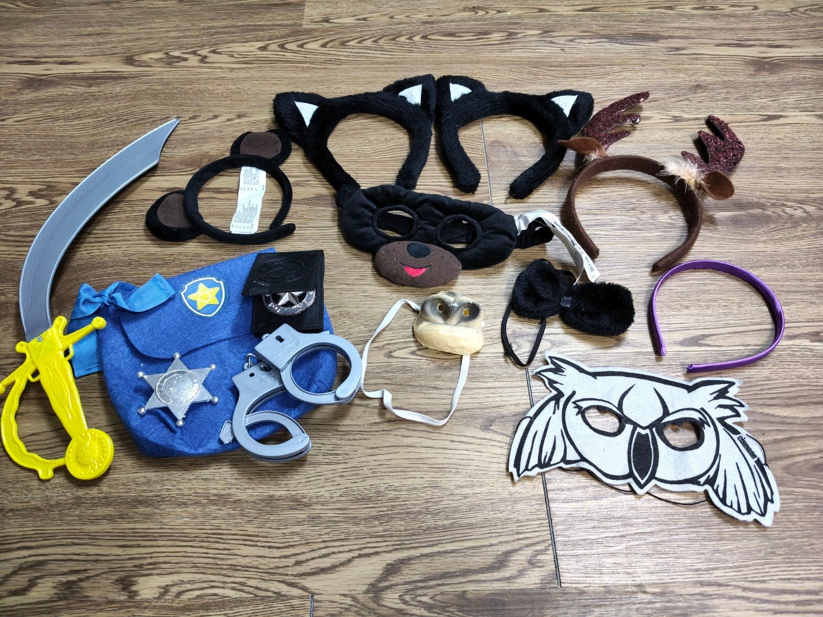 Verkleedaccessoires: Dierenoren, maskers en meer!, Ophalen of Verzenden, Gebruikt, Accessoires