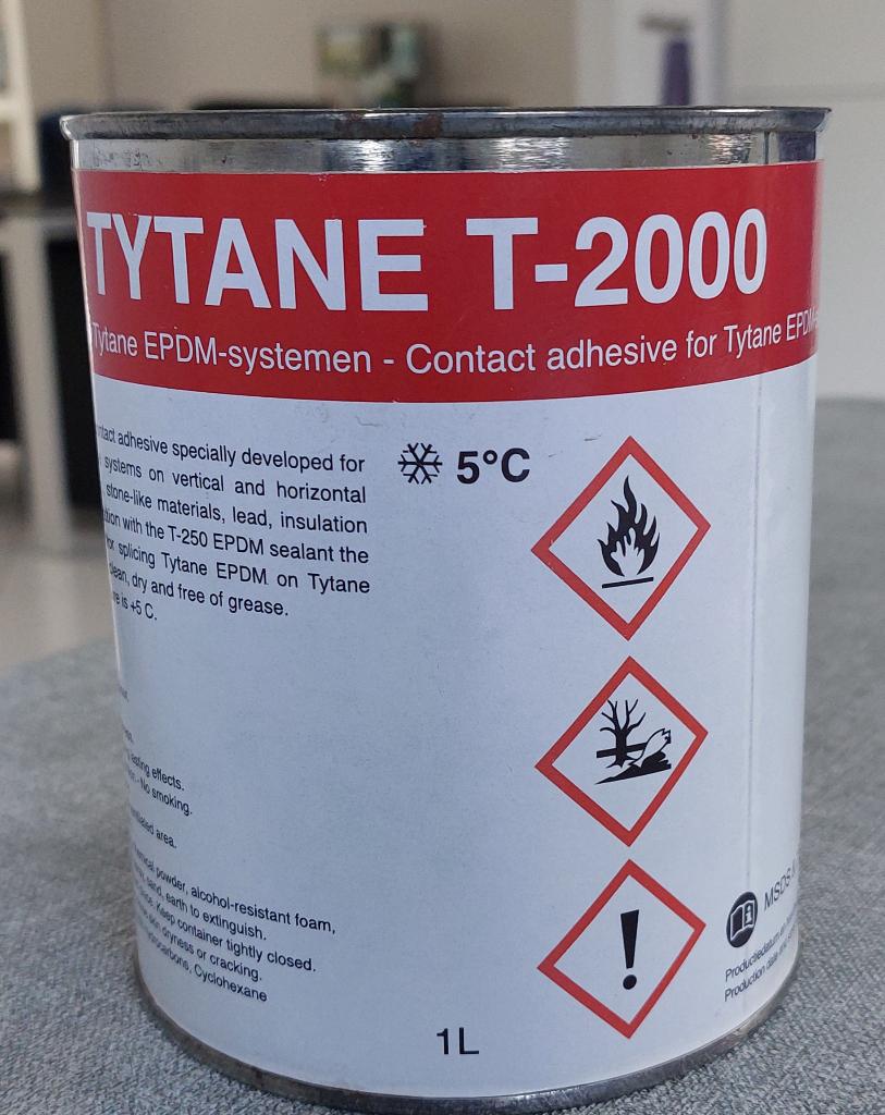 dakbedekking lijm TYTANE T-2000   1 LITER, Overige materialen, Zwart, Overige typen, Nieuw