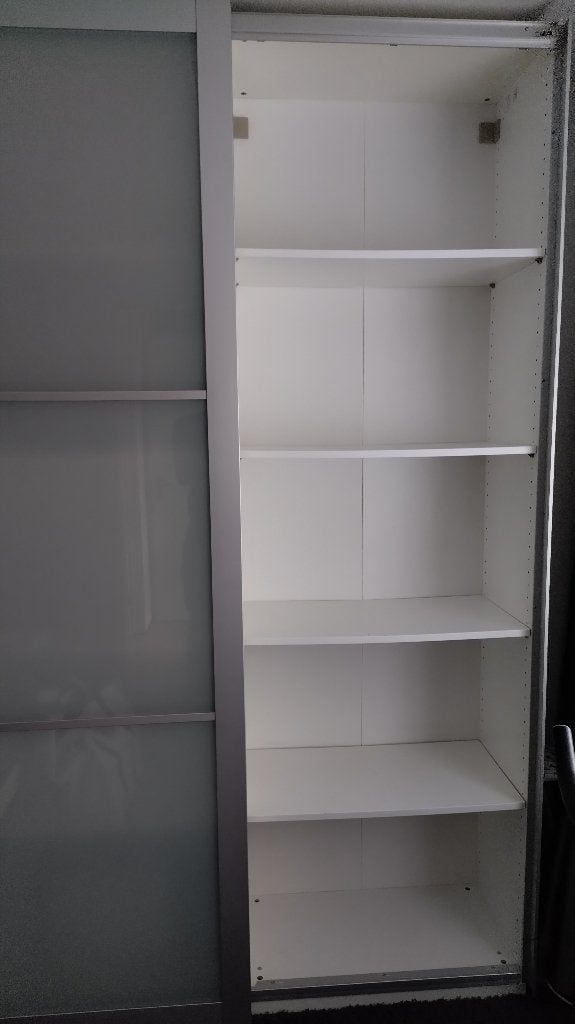 Ikea Pax kast met schuifdeuren, Ophalen, Met plank(en), Gebruikt, 100 tot 150 cm