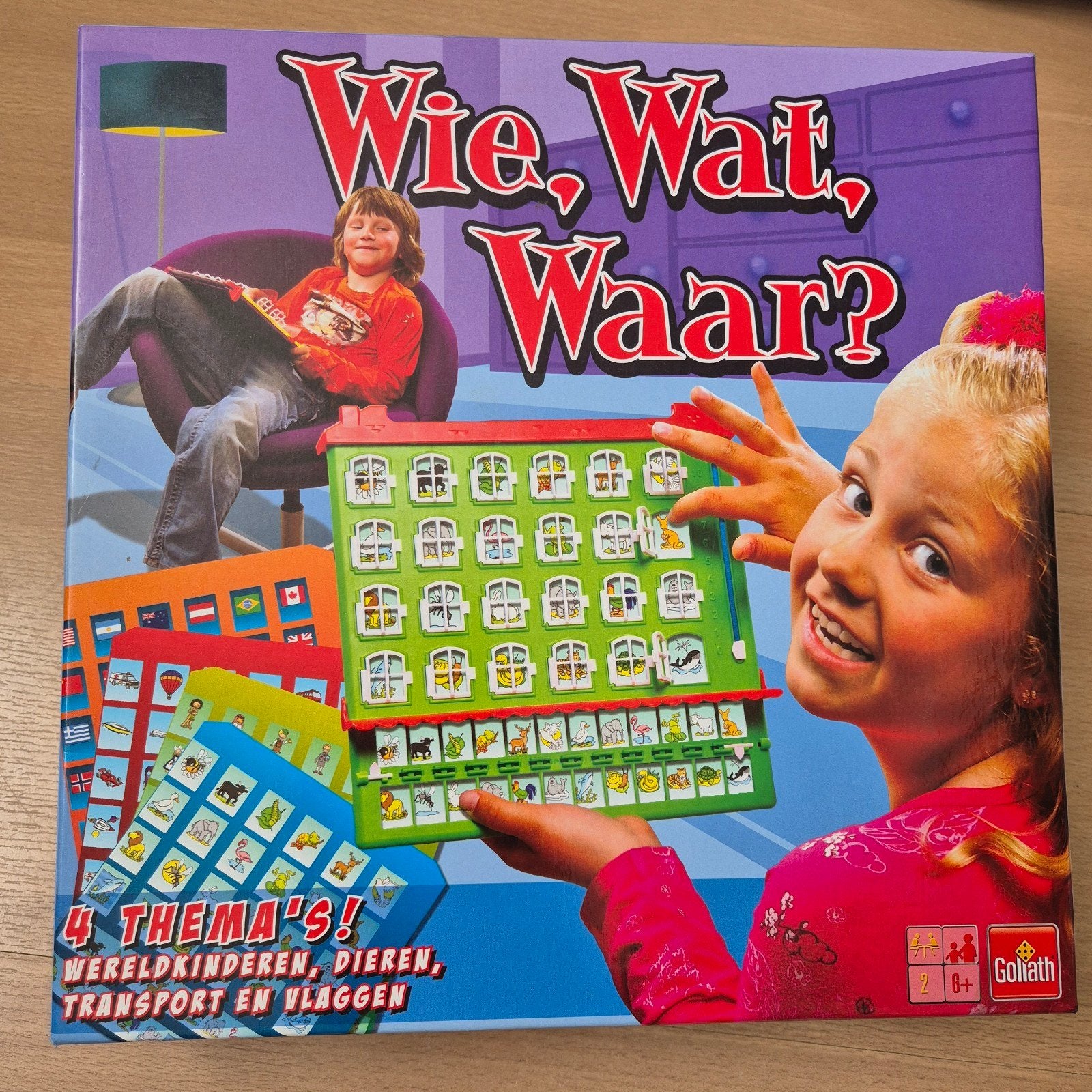 Wie, Wat, Waar?, Hobby en Vrije tijd, Gezelschapsspellen | Bordspellen, Een of twee spelers, Ophalen of Verzenden, Nieuw, Goliath
