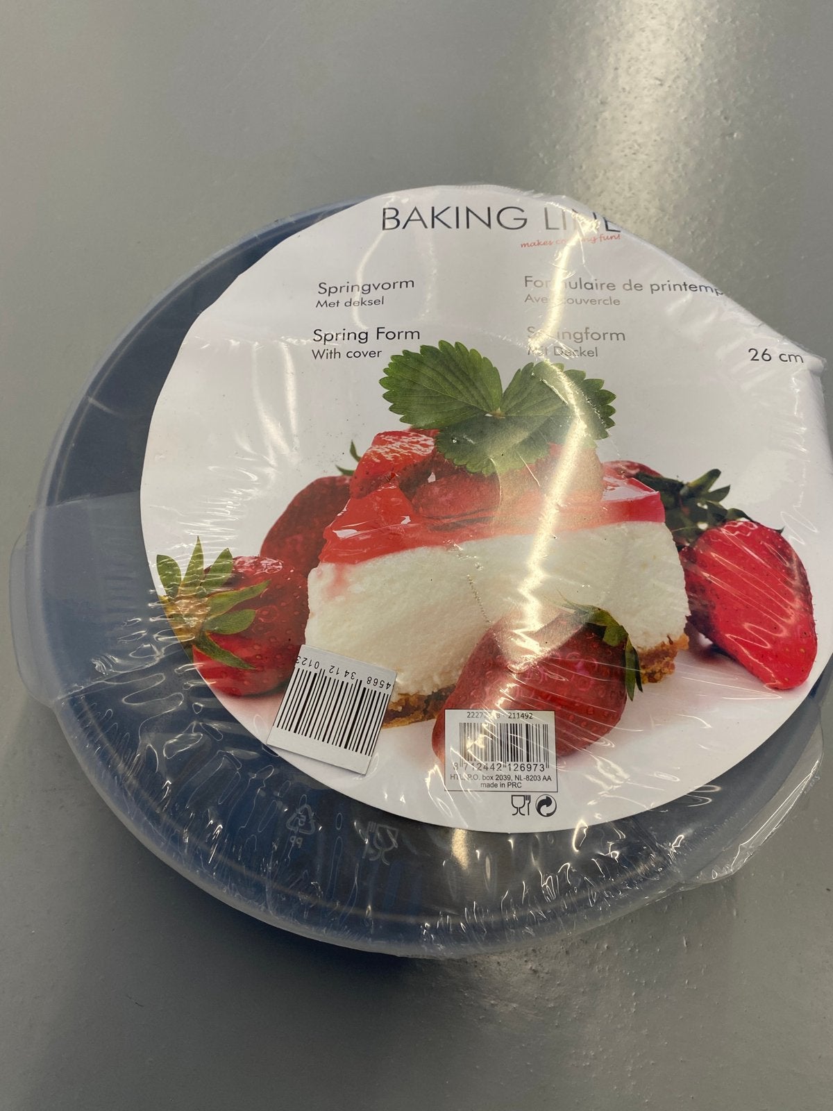 Springvorm met deksel - 26 cm, Ophalen, Nieuw, Metaal, Overige merken