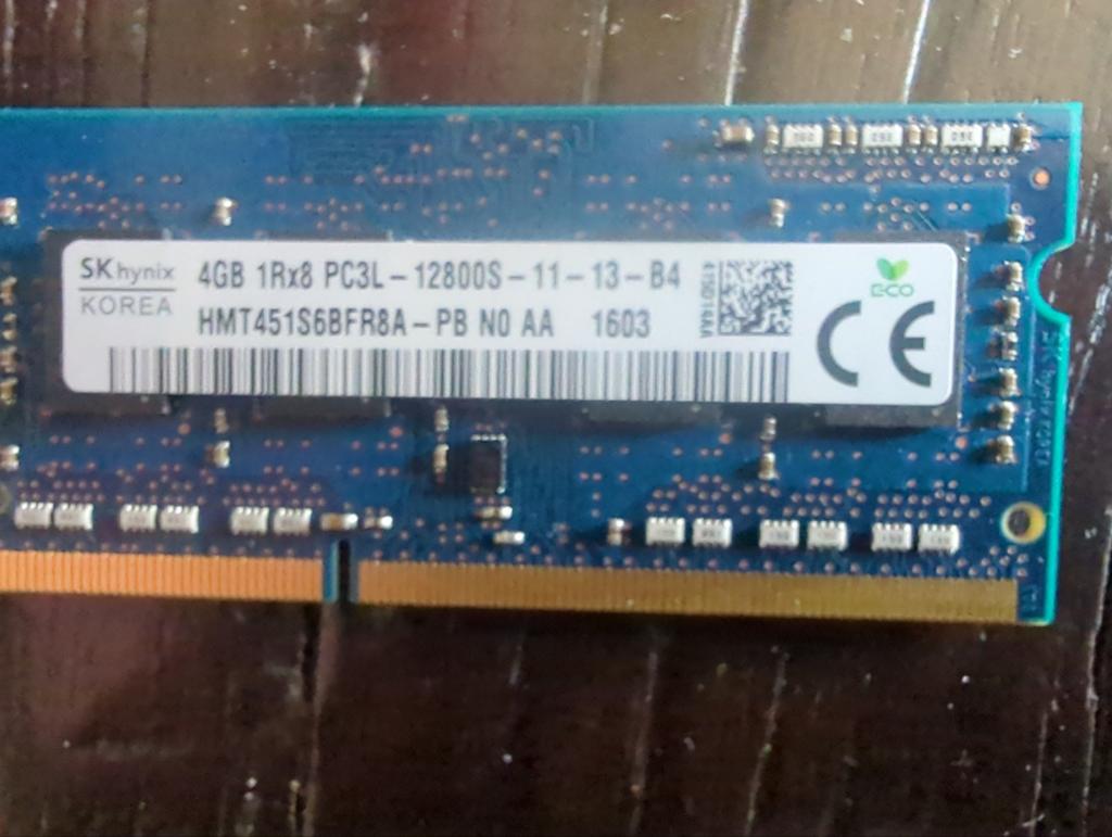 SK Hynix 4GB DDR3L 12800S Laptop RAM Geheugen, Computers en Software, RAM geheugen, Ophalen, Gebruikt, DDR3, Laptop