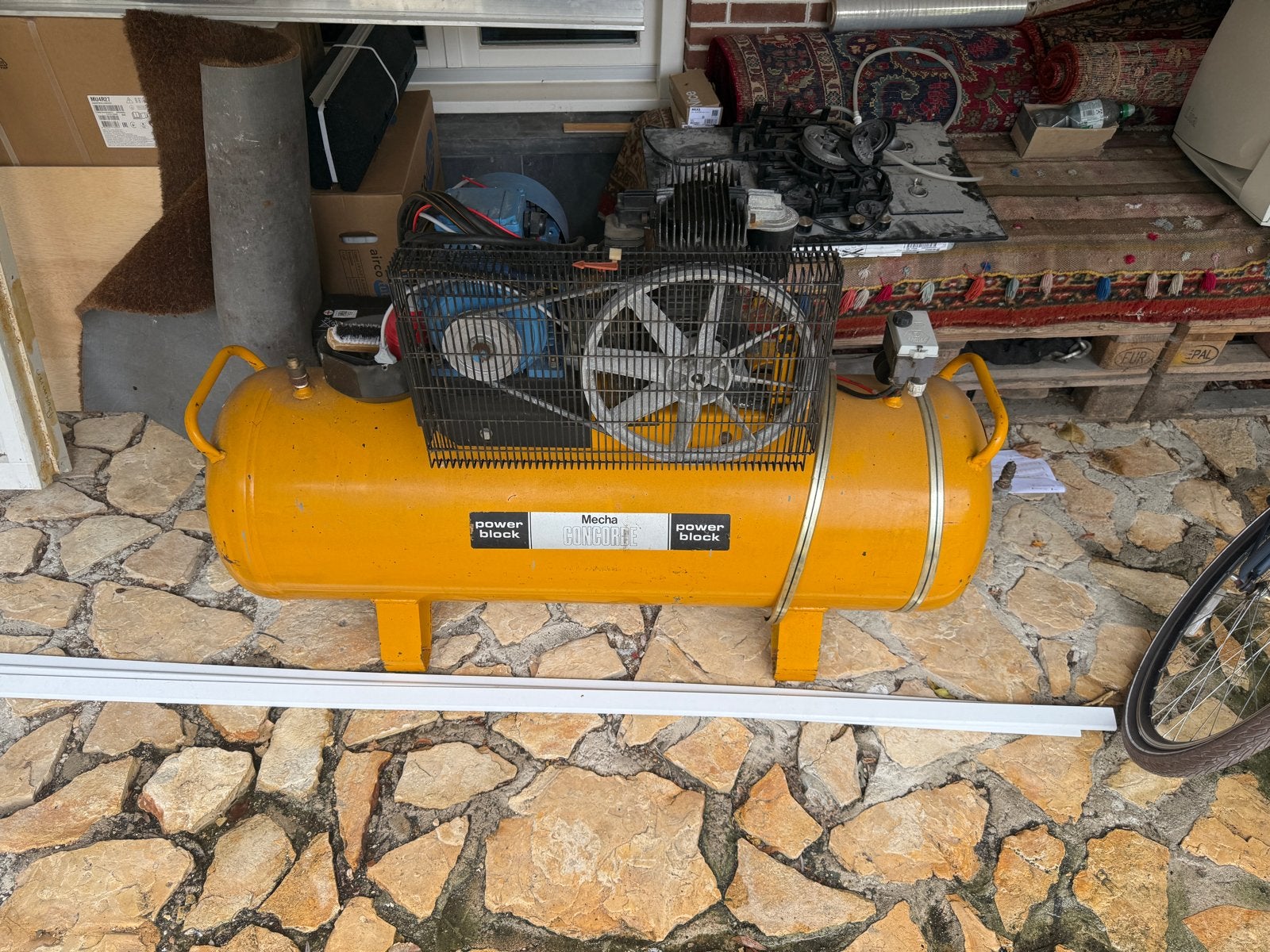 Mecha Concorde Power Block compressor 200 liter – 10 bar, Ophalen of Verzenden, Gebruikt, 800 liter/min of meer, 10 bar of meer