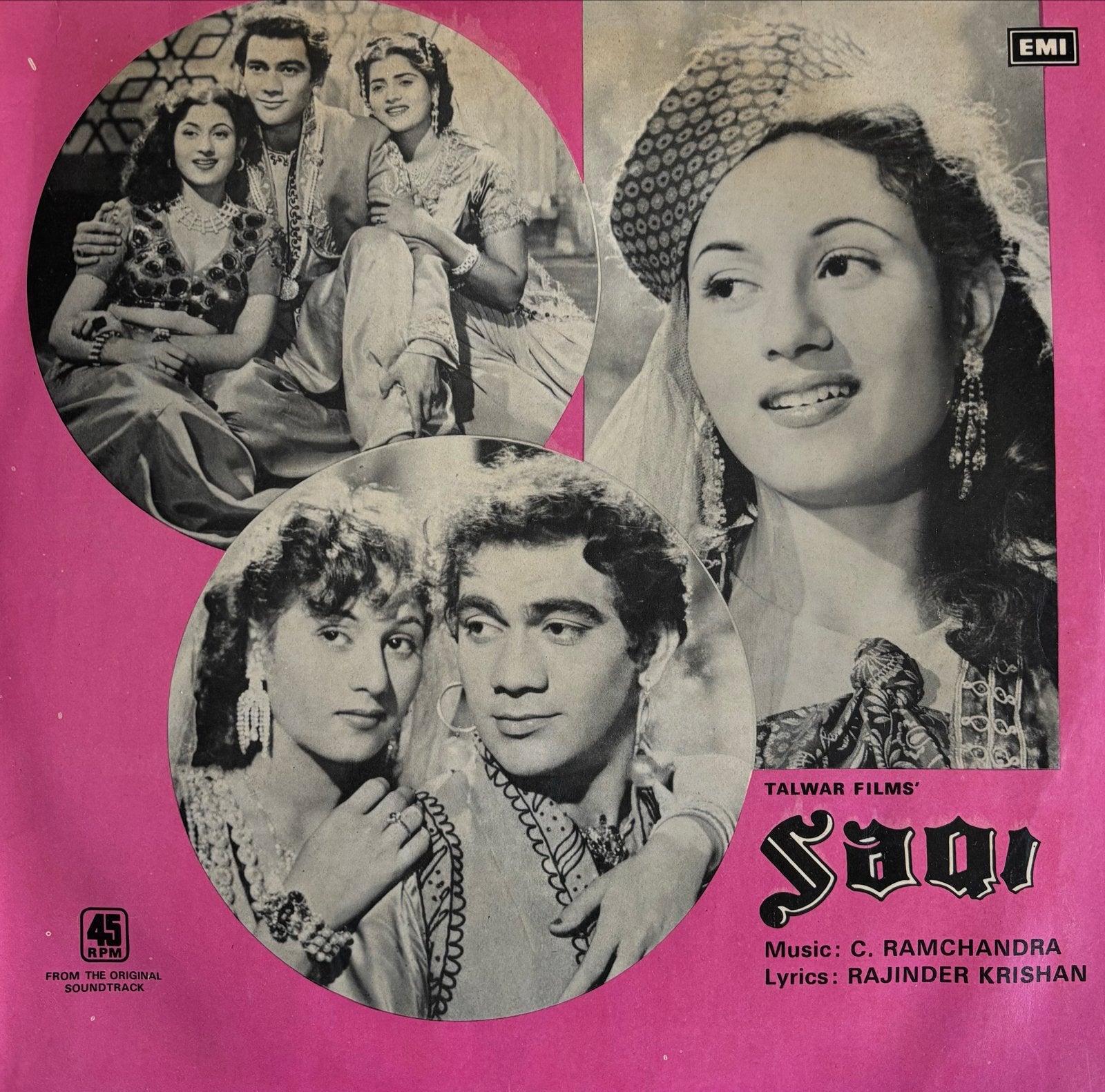 Talwar Films' Saqi - Bollywood Soundtrack Vinyl LP, Cd's en Dvd's, Vinyl | Filmmuziek en Soundtracks, Verzenden, Gebruikt, 12 inch