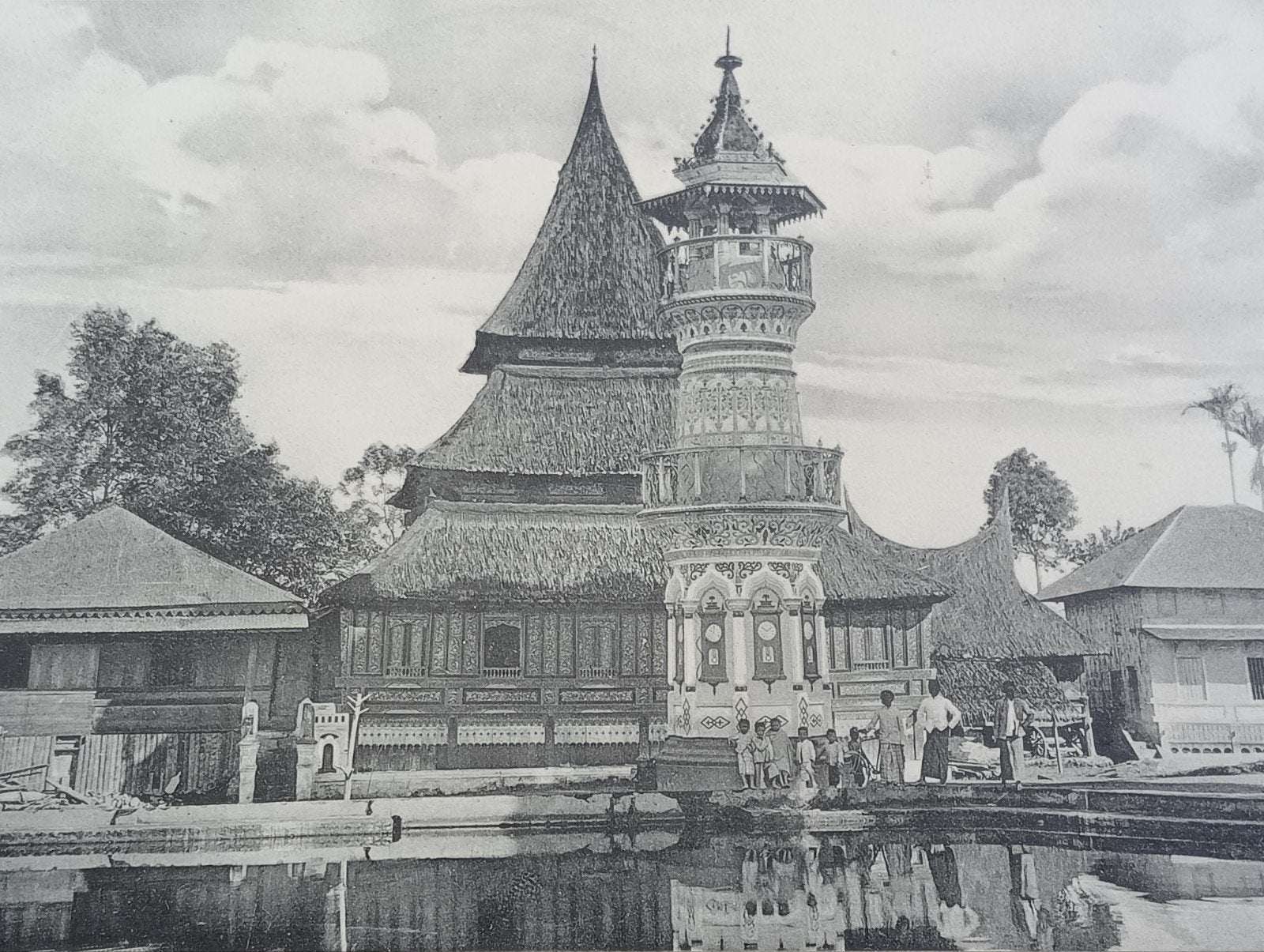 Fotogravure Sumatra Nederlands Indië Indonesië Indonesia, Verzamelen, Foto's en Prenten, Ophalen of Verzenden, Voor 1940, Gebruikt