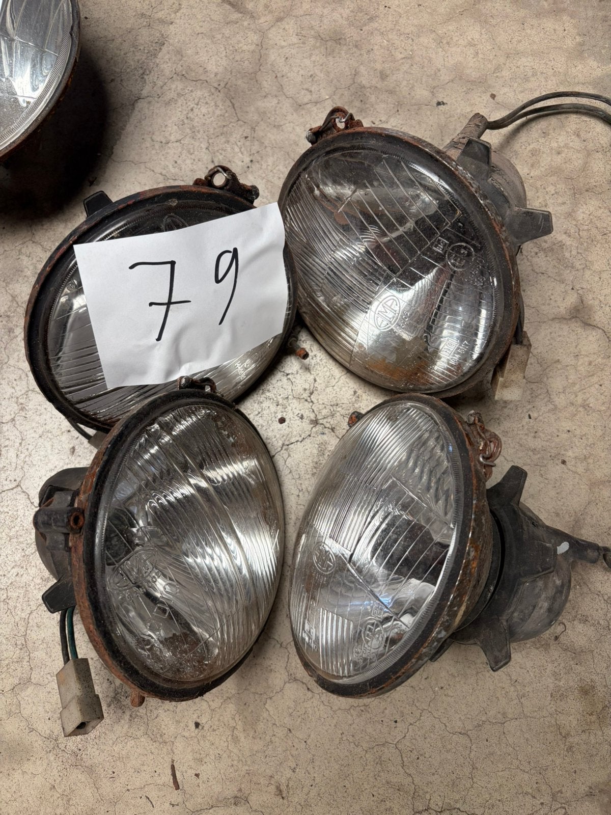 Set Alfetta koplampen, Ophalen of Verzenden, Gebruikt, Alfa Romeo