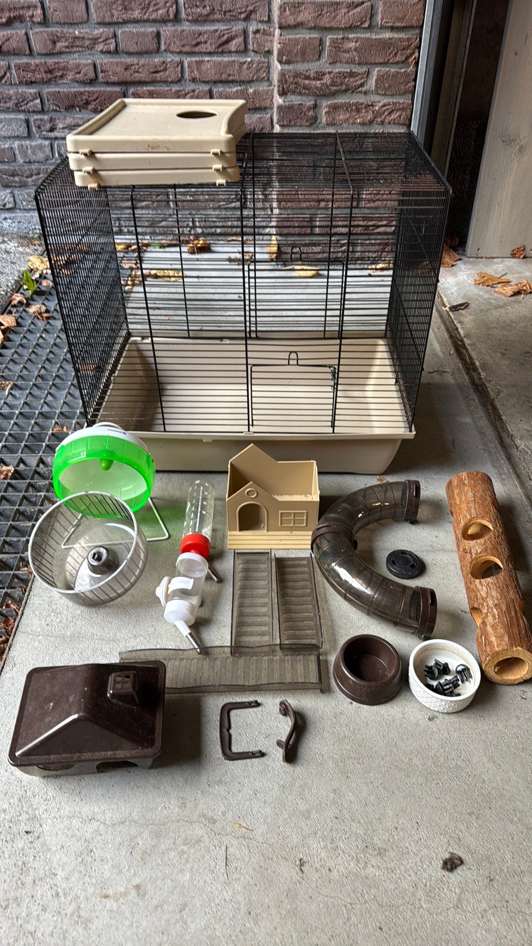 Hamsterkooi met toebehoren, Kooi, Minder dan 75 cm, Zo goed als nieuw, Ophalen