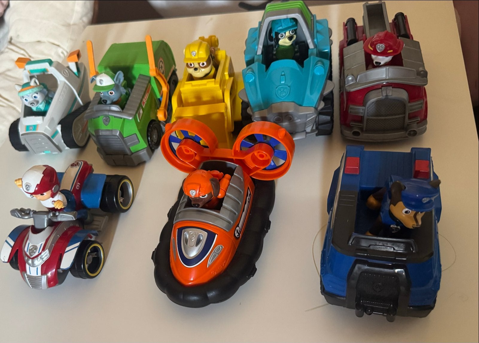 Paw Patrol Voertuigen Collectie - 8 Stuks, Ophalen of Verzenden, Zo goed als nieuw