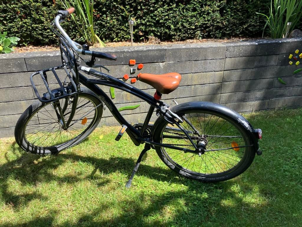 Gazelle kinderfiets transportmodel 24 inch - Zwart, Fietsen en Brommers, Fietsen | Jongens, Ophalen, Gebruikt