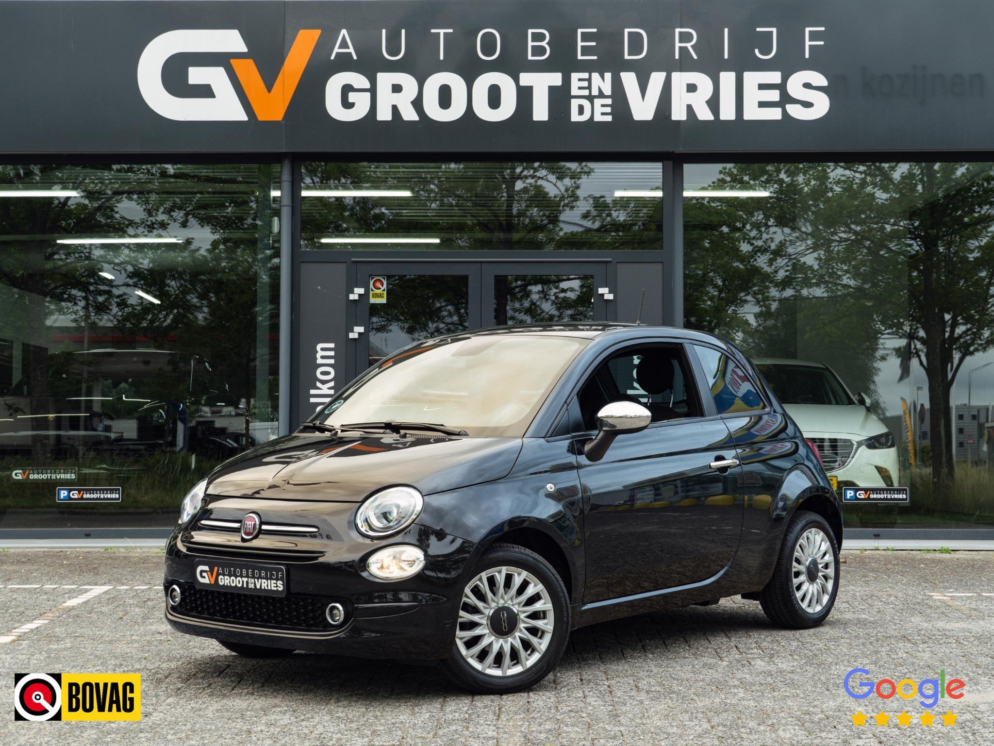 Fiat 500 1.0 Hybrid Urban|Airco|Navi|Velgen, Auto's, Voorwielaandrijving, Stof, Gebruikt, Euro 6