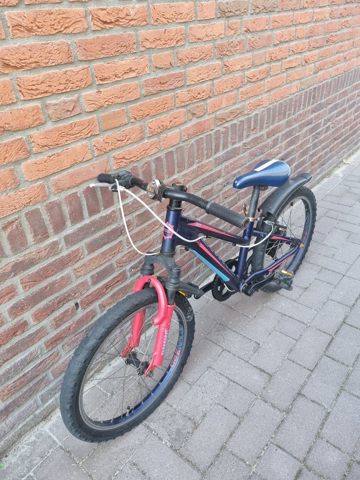 20-inch Wielen Diamant crown fiets, Staal, Velgrem, V-brakes, Ophalen of Verzenden