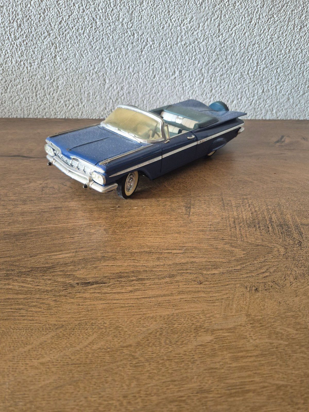 Chevrolet Impala 1959 schaalmodel - Blauw, Ophalen of Verzenden, Gebruikt, Overige typen