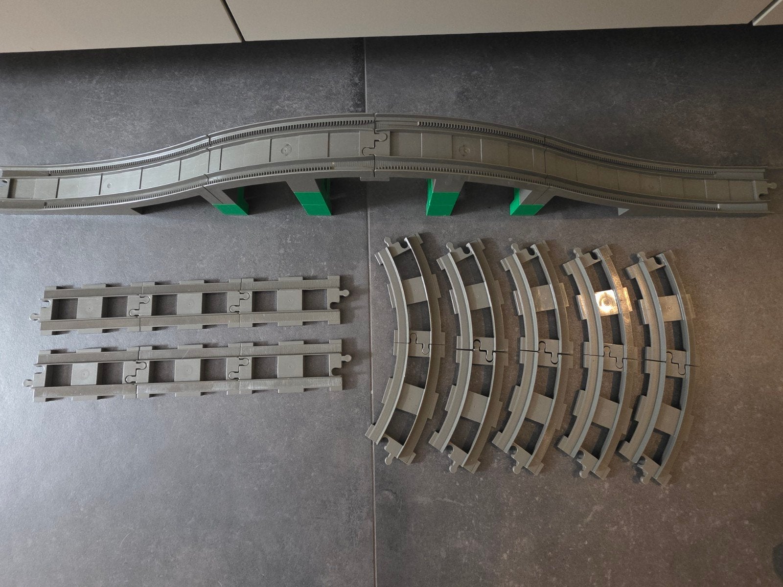Lego Duplo treinrails met brug - Duplo 2738, Ophalen of Verzenden, Gebruikt