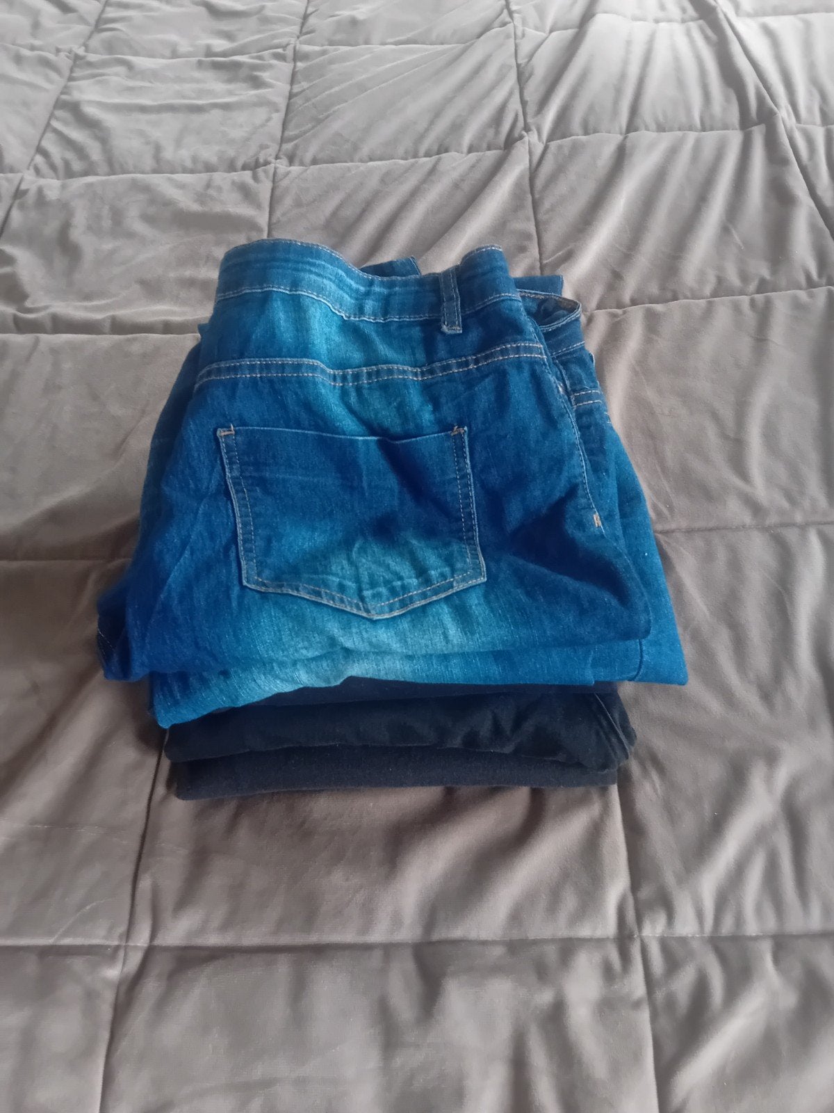 5 spijkerbroeken 2 blauwe 3 zwarte stretch 42, Ophalen of Verzenden, W33 - W36 (confectie 42/44), Gedragen, Overige kleuren