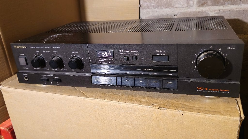 Technics SU-V45A Versterker, Gebruikt, 60 tot 120 watt, Stereo, Ophalen
