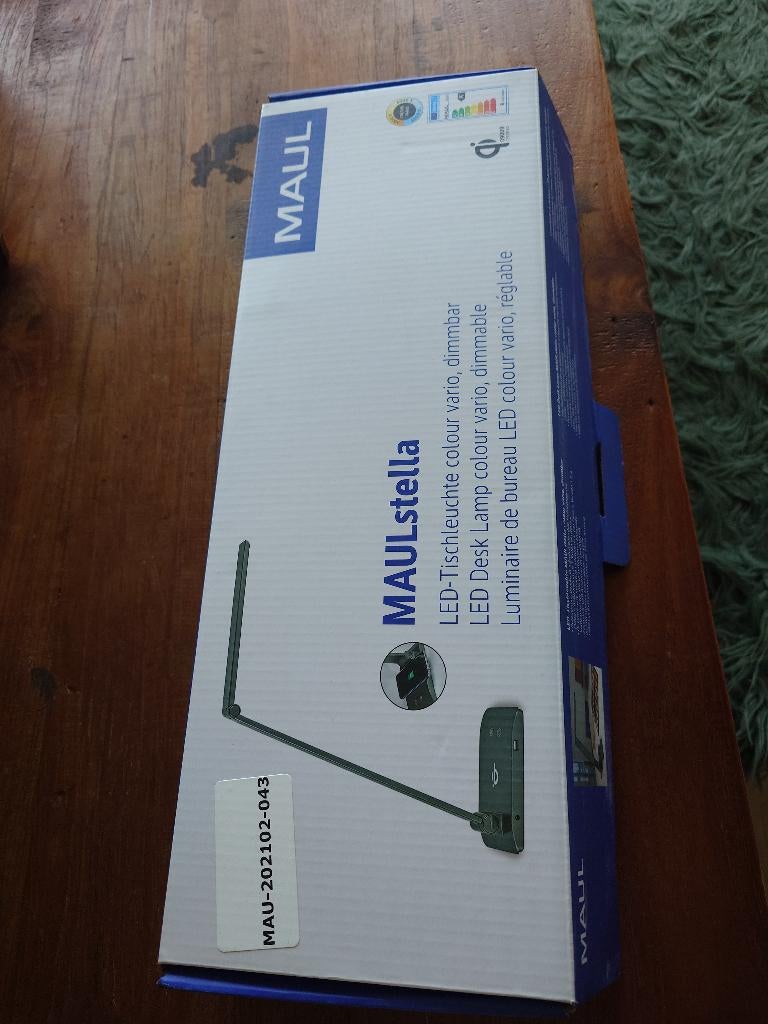 Bureaulamp MAUL Stella LED colour dimbaar Qi oplaadstation, Huis en Inrichting, Lampen | Tafellampen, Ophalen of Verzenden, Nieuw