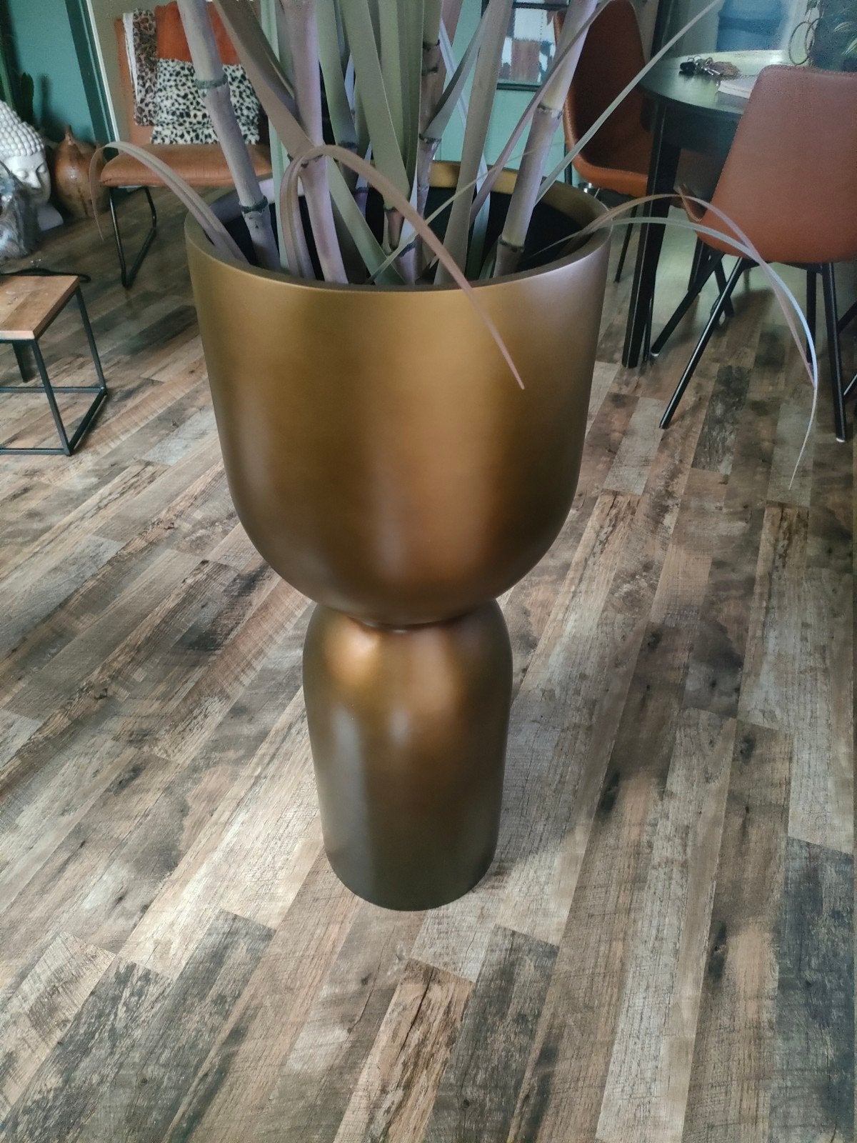 gave mooie grote kunstof  plantenbak binnen en buiten, Ophalen, Rond, Binnen, 30 tot 60 cm