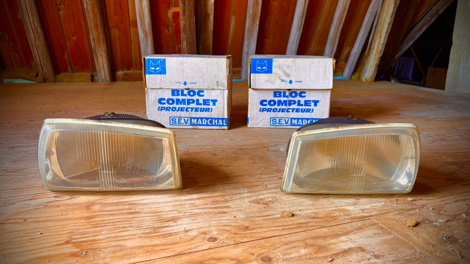 Peugeot 504 koplamp set Ducellier, Ophalen, Gebruikt