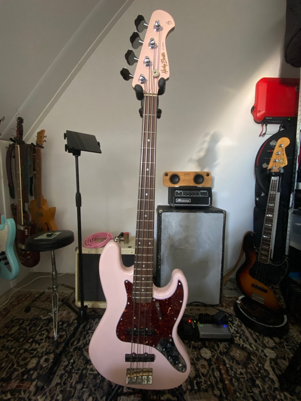 Harley Benton VT Series basgitaar + upgraded pick ups!, Muziek en Instrumenten, Ophalen, Zo goed als nieuw, Elektrisch, 6-snarig