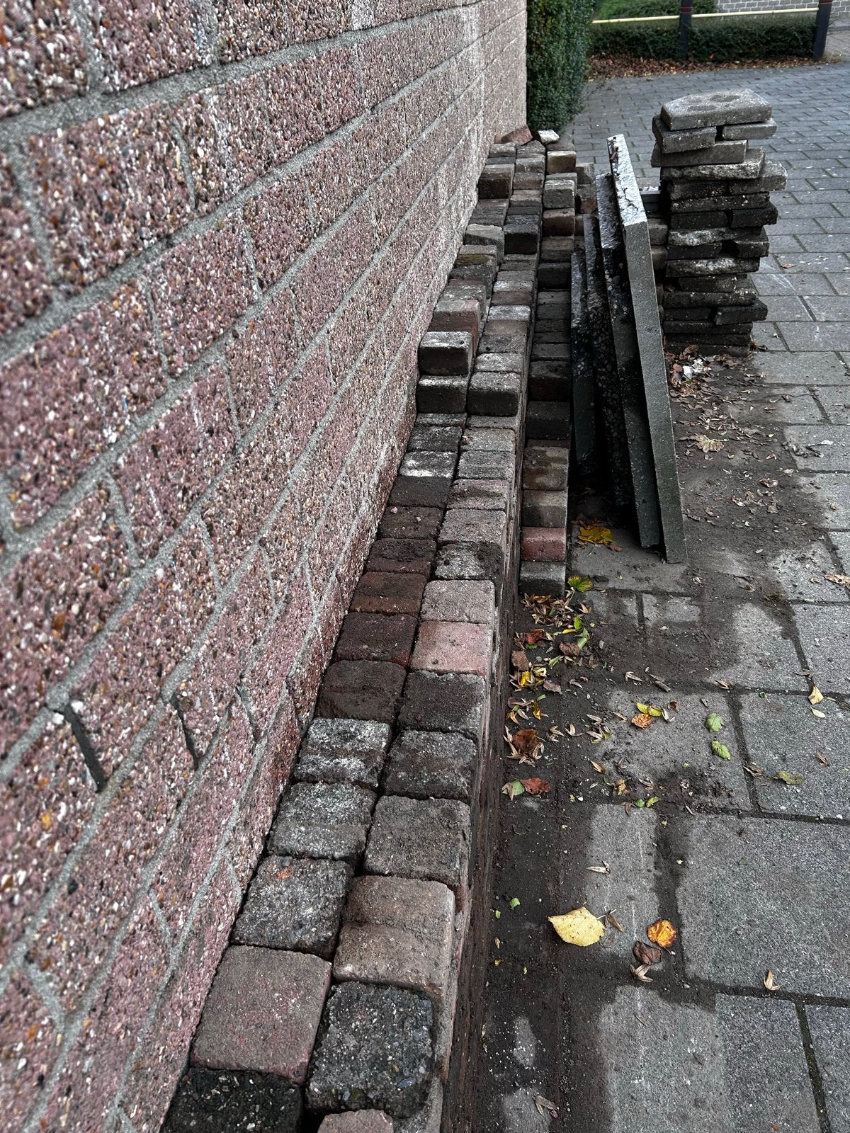 5m2 Gebruikte getrommelde klinker 10c10cm., Doe-het-zelf en Verbouw, Ophalen, Gebruikt, Bakstenen