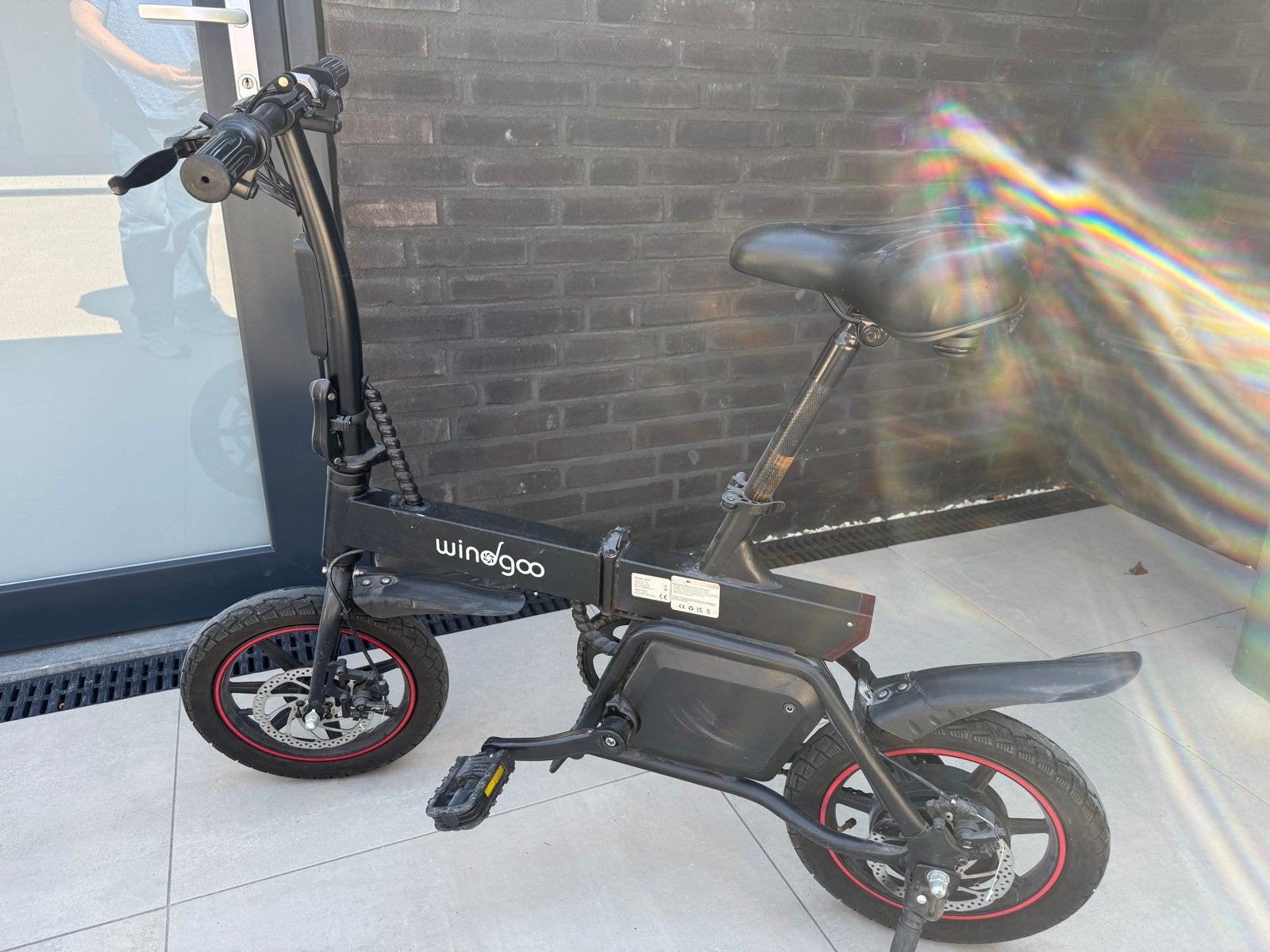 Wingoo opvouwbare elektrische fiets - Lader inbegrepen, Minder dan 30 km per accu, Gebruikt, Minder dan 47 cm, Ophalen