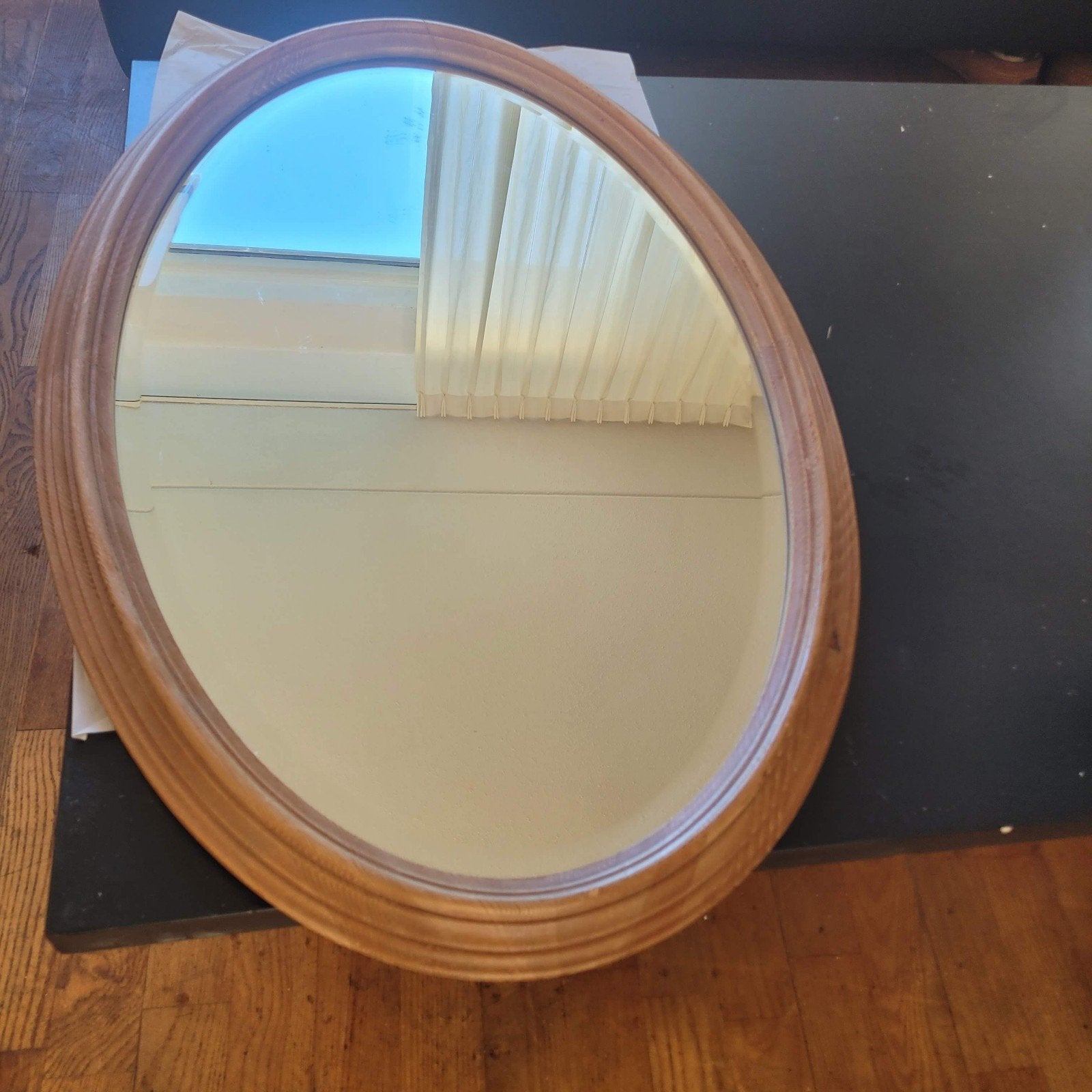 Spiegel ovaal., Huis en Inrichting, Woonaccessoires | Spiegels, Ophalen of Verzenden, Ovaal, Minder dan 50 cm, Minder dan 100 cm