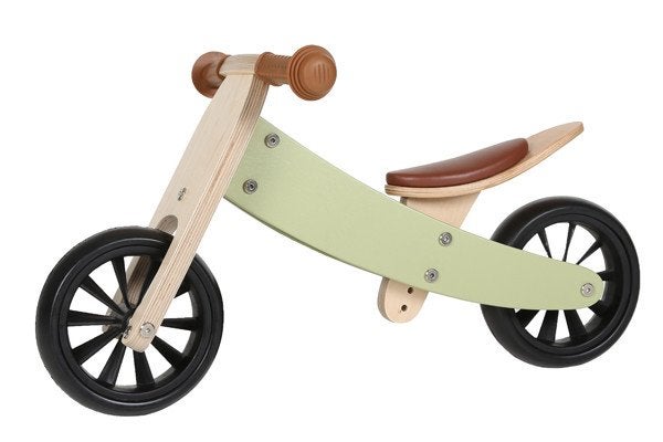 Houten loopfiets Bandits and Angels, groen, Fietsen en Brommers, Fietsen | Kinderfietsjes, Ophalen, Gebruikt, Minder dan 16 inch