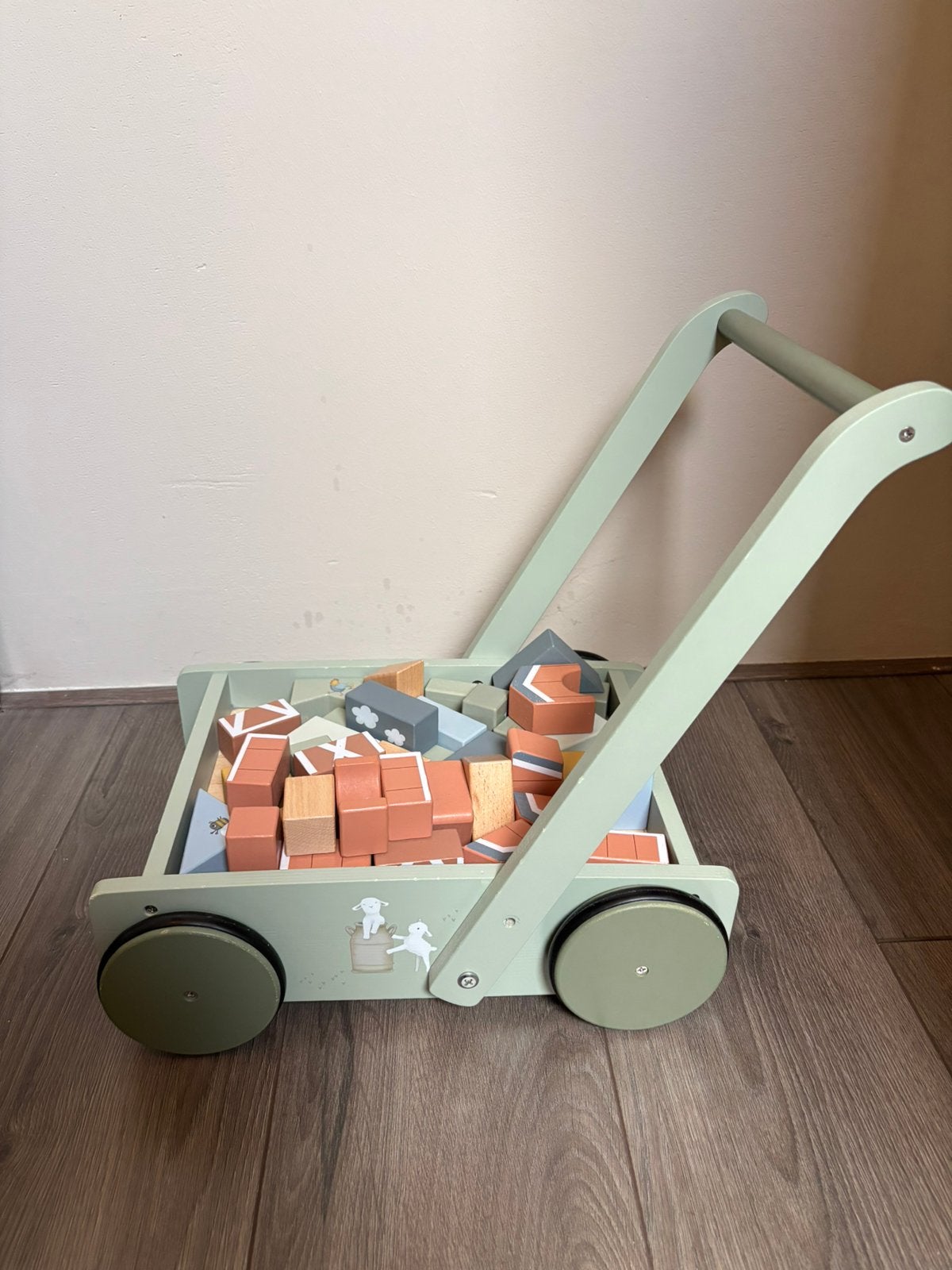Little Dutch blokkenkar, Ophalen, Gebruikt
